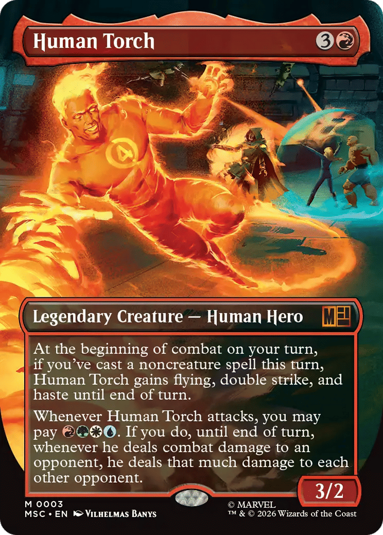 Human Torch — Marvel Super Heroes Commander — Magic: The Gathering