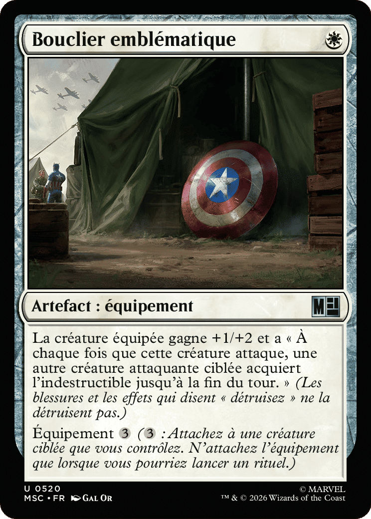Bouclier emblématique — Marvel Super Heroes Commander — Magic: The Gathering