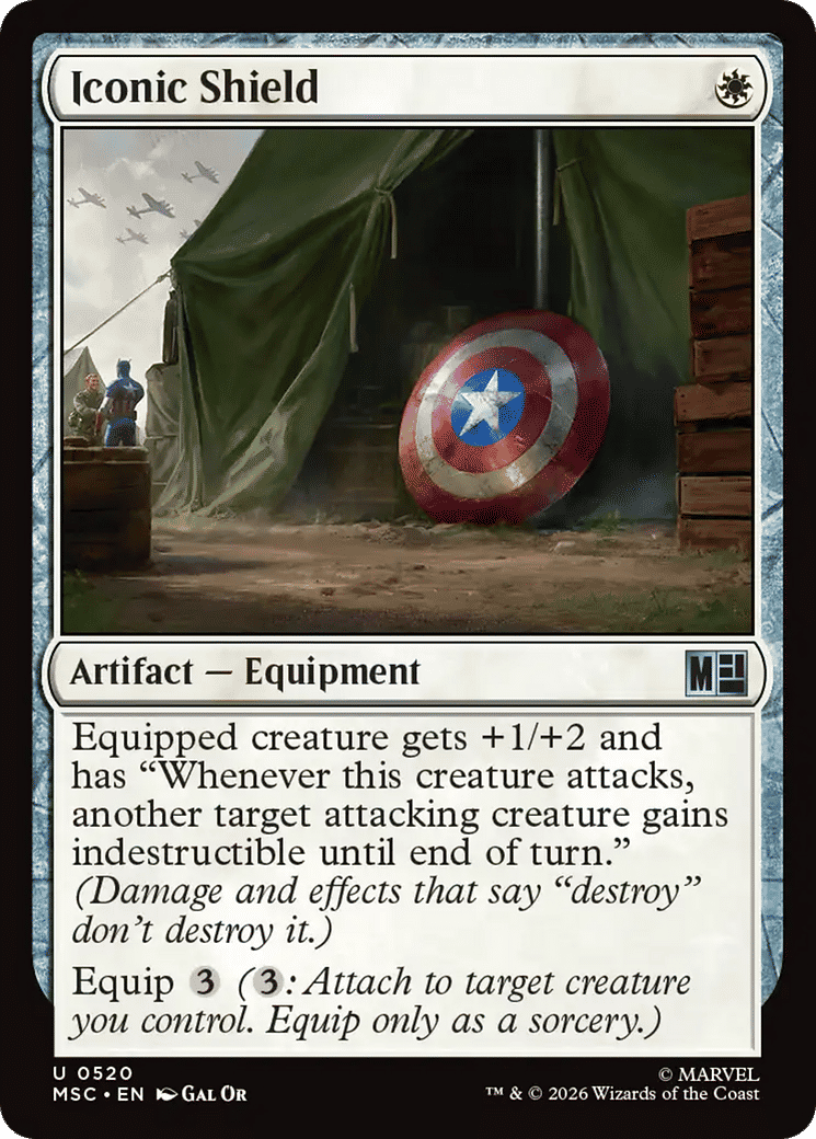 Iconic Shield — Marvel Super Heroes Commander — Magic: The Gathering