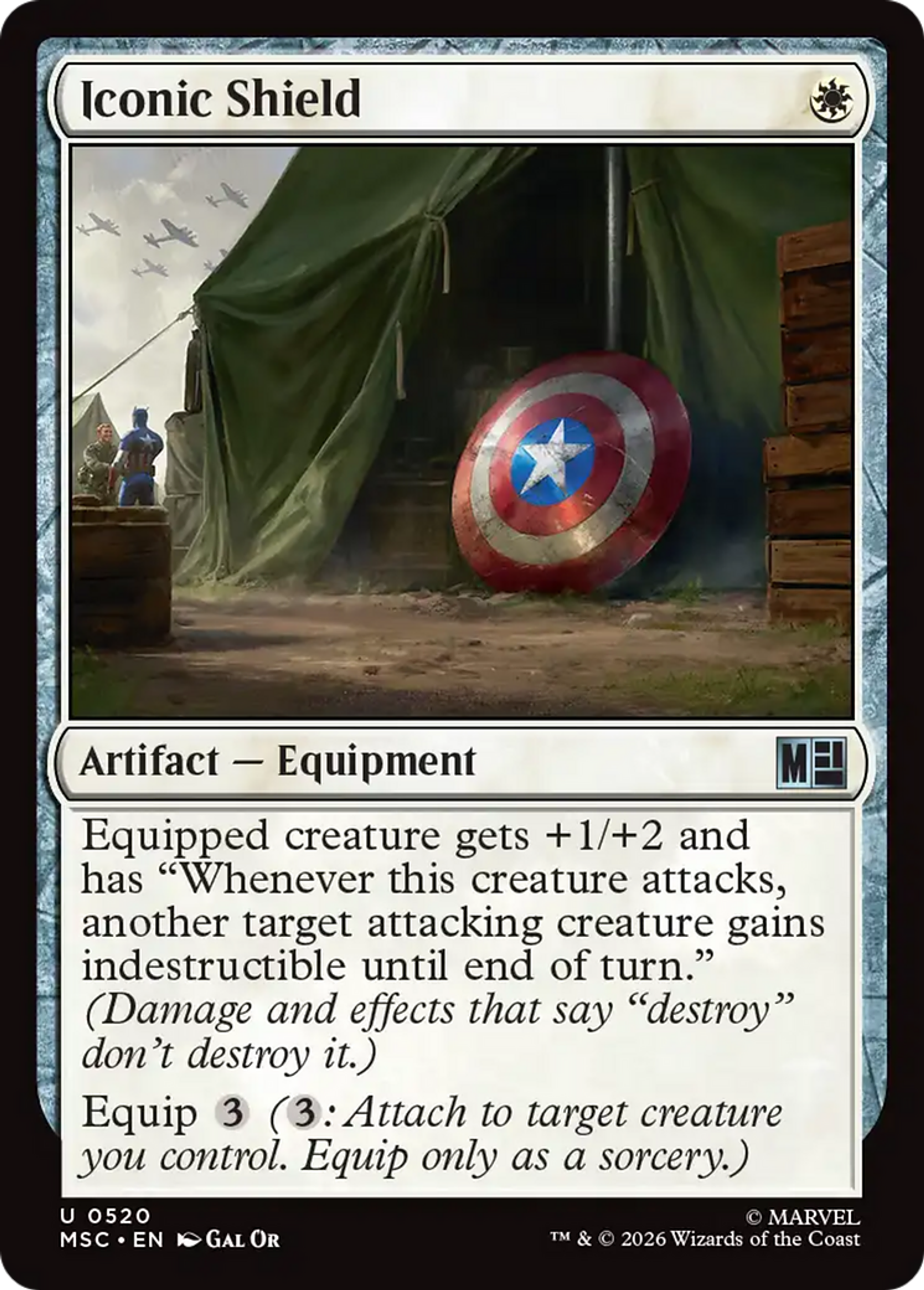 Iconic Shield — Marvel Super Heroes Commander — Magic: The Gathering