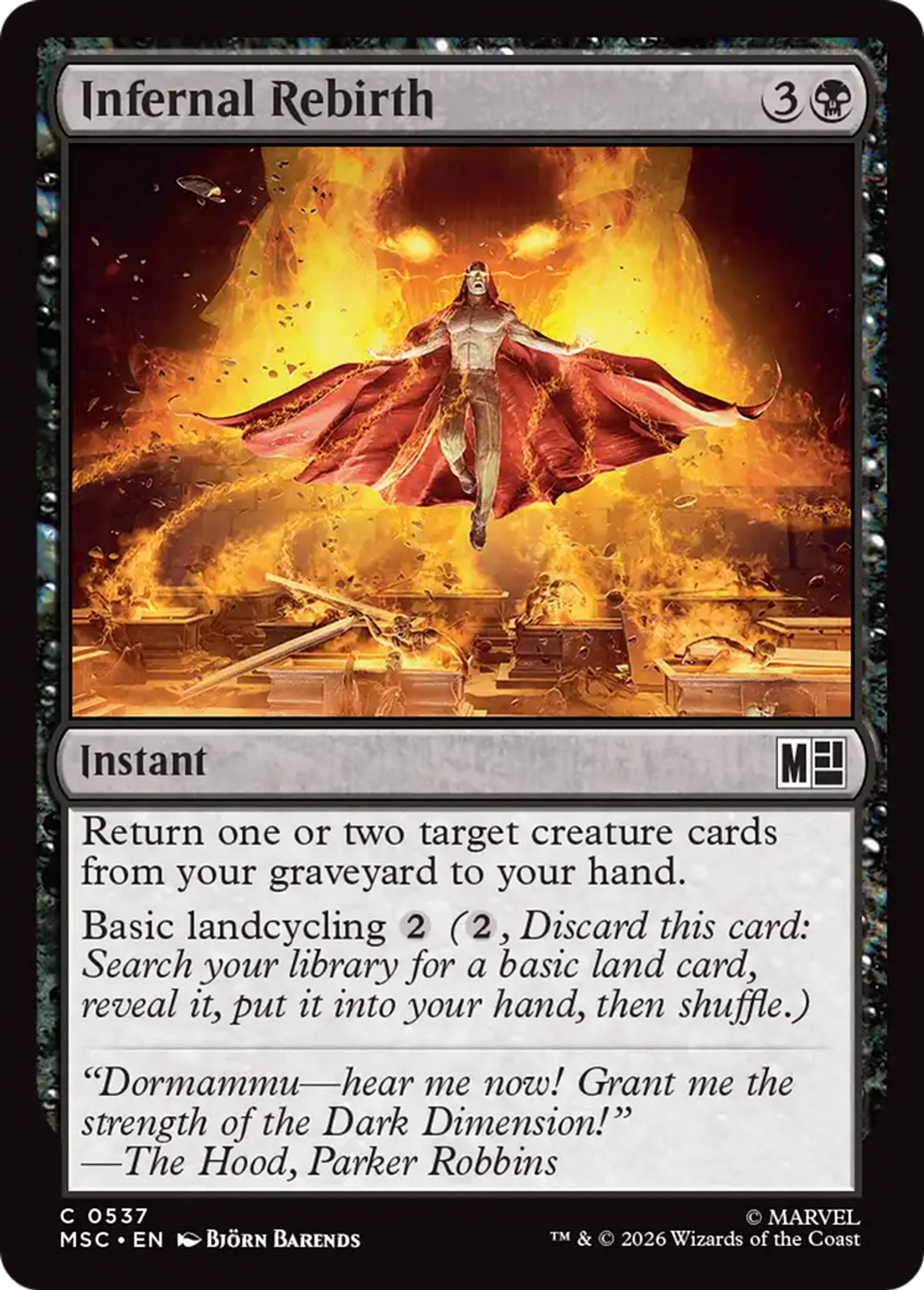 Infernal Rebirth — Marvel Super Heroes Commander — Magic: The Gathering