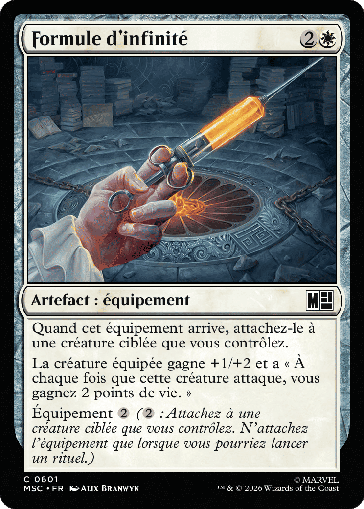 Formule d'infinité — Marvel Super Heroes Commander — Magic: The Gathering