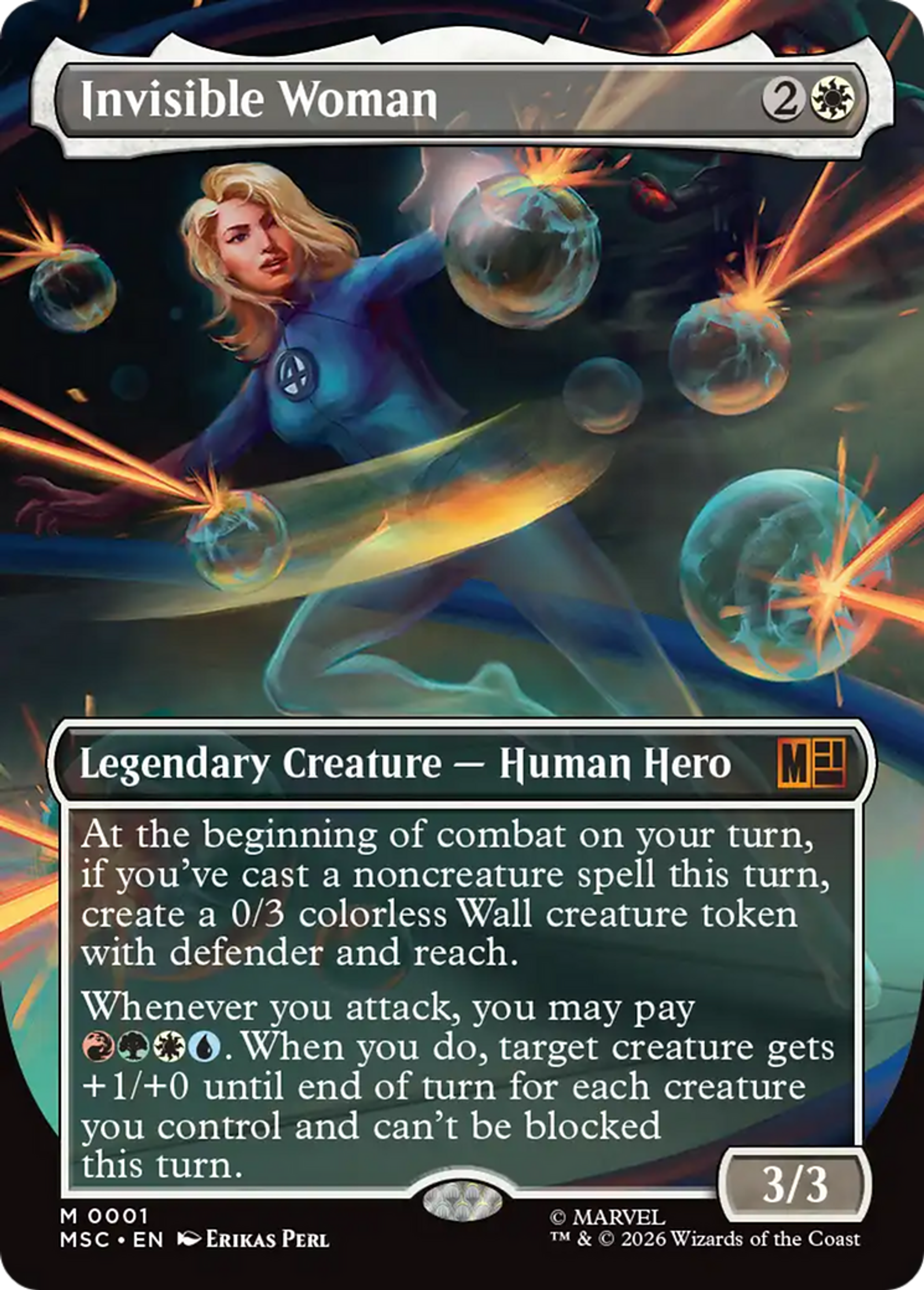 Invisible Woman — Marvel Super Heroes Commander — Magic: The Gathering
