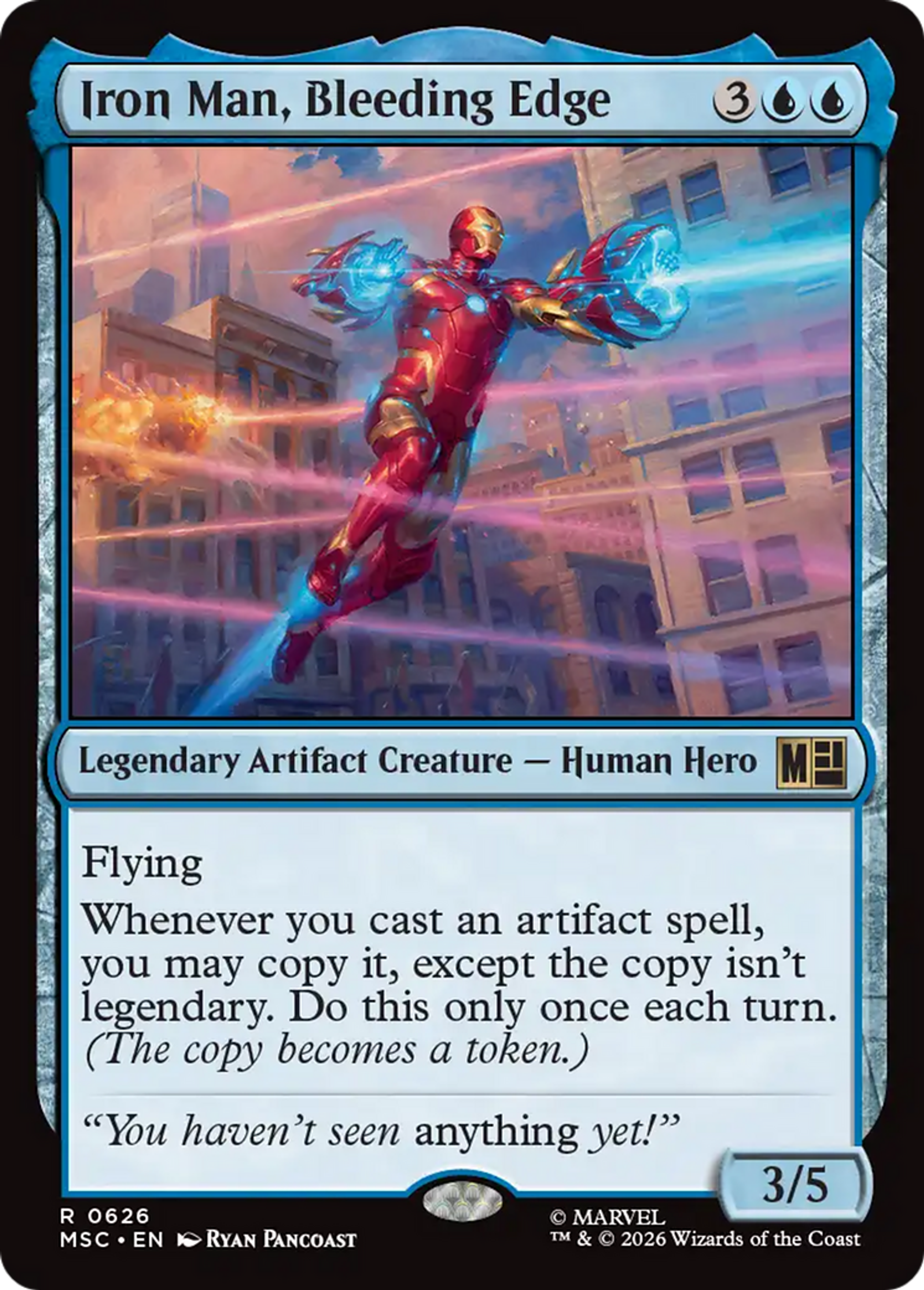 Iron Man, Bleeding Edge — Marvel Super Heroes Commander — Magic: The Gathering