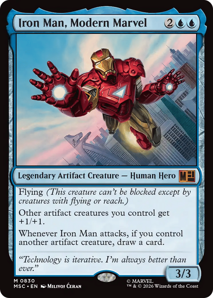 Iron Man, Modern Marvel — Marvel Super Heroes Commander — Magic: The Gathering