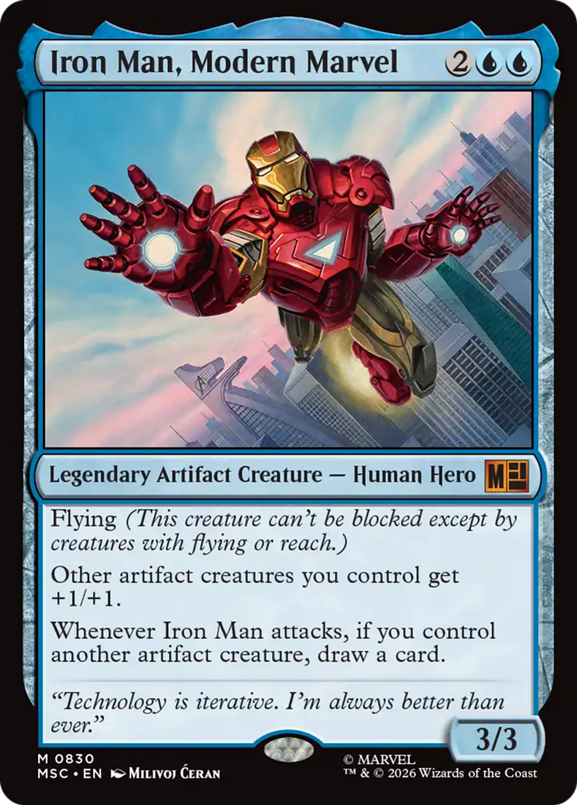 Iron Man, Modern Marvel — Marvel Super Heroes Commander — Magic: The Gathering