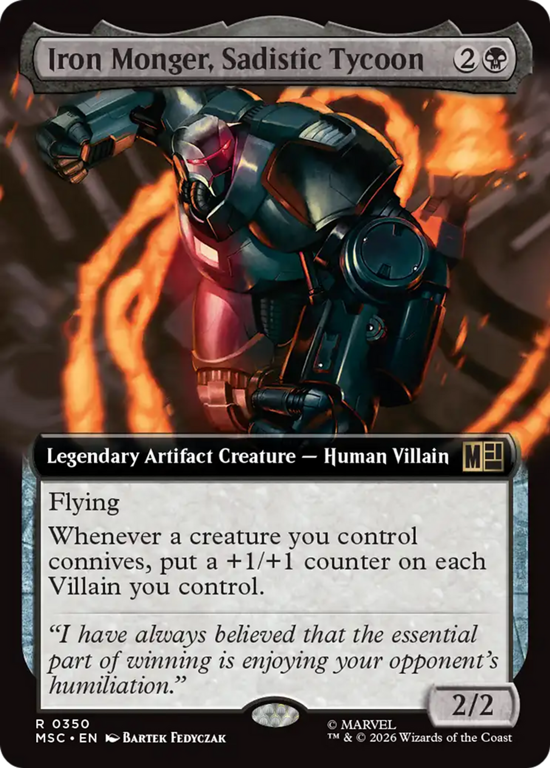 Iron Monger, Sadistic Tycoon — Marvel Super Heroes Commander — Magic: The Gathering