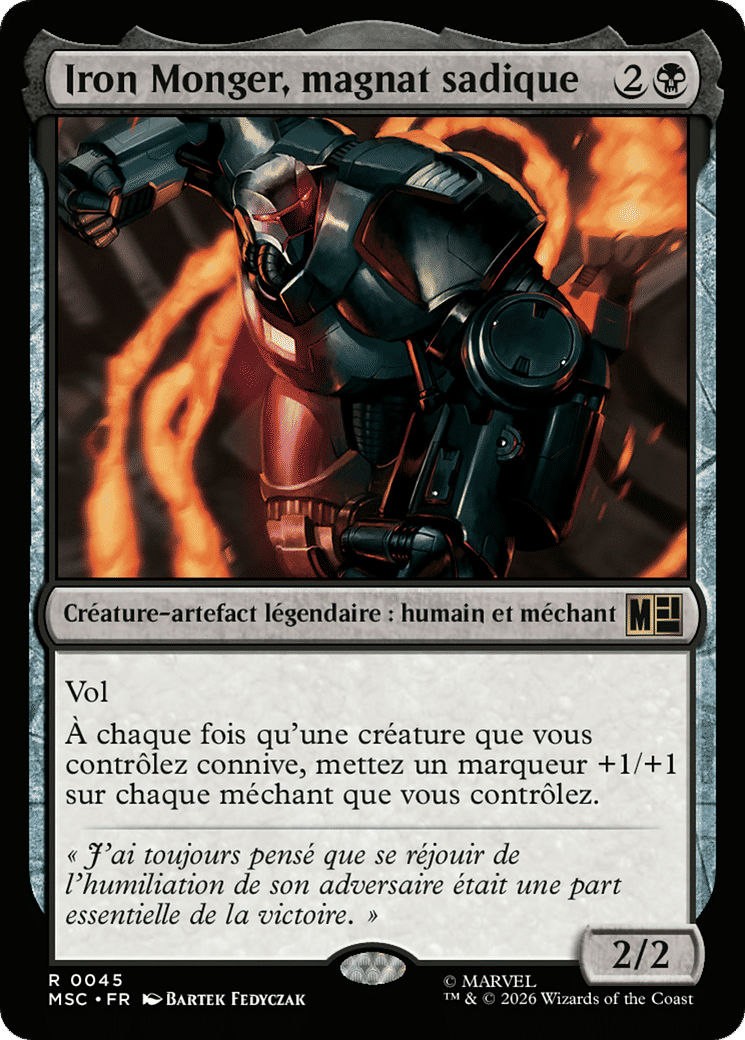 Iron Monger, magnat sadique — Marvel Super Heroes Commander — Magic: The Gathering