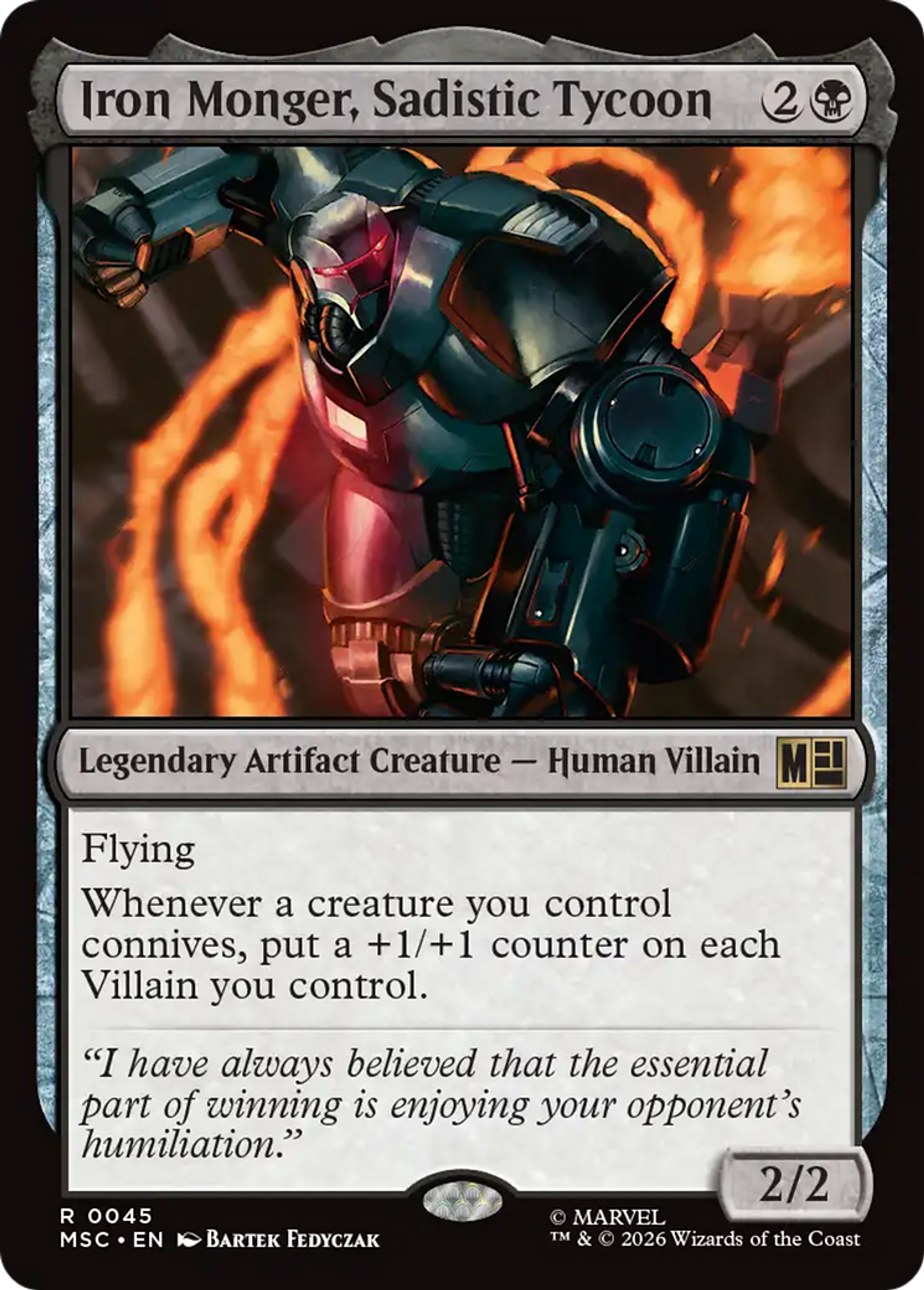 Iron Monger, Sadistic Tycoon — Marvel Super Heroes Commander — Magic: The Gathering