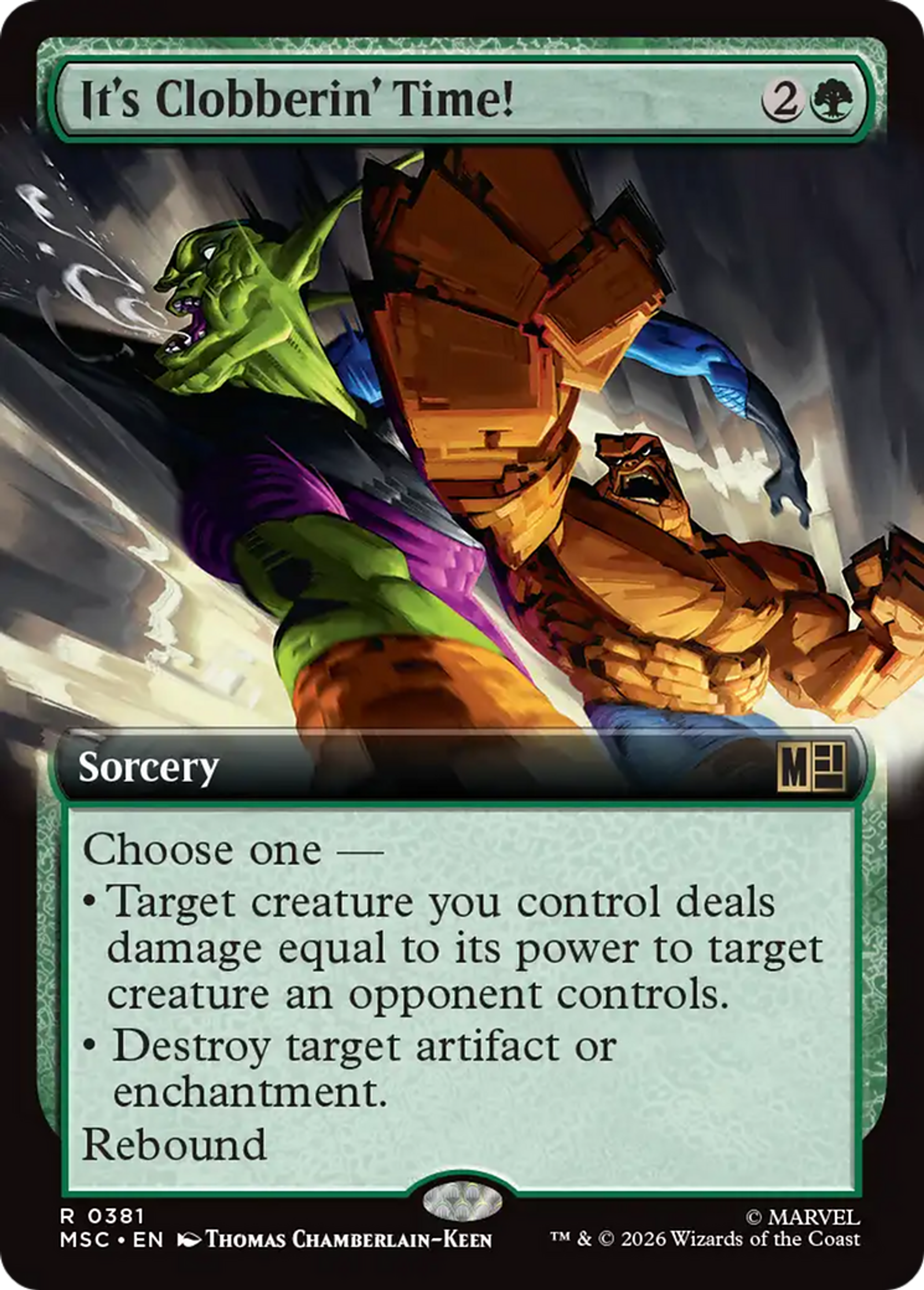 It's Clobberin' Time! — Marvel Super Heroes Commander — Magic: The Gathering
