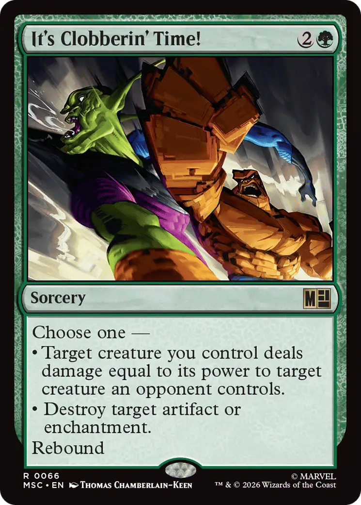 It's Clobberin' Time! — Marvel Super Heroes Commander — Magic: The Gathering
