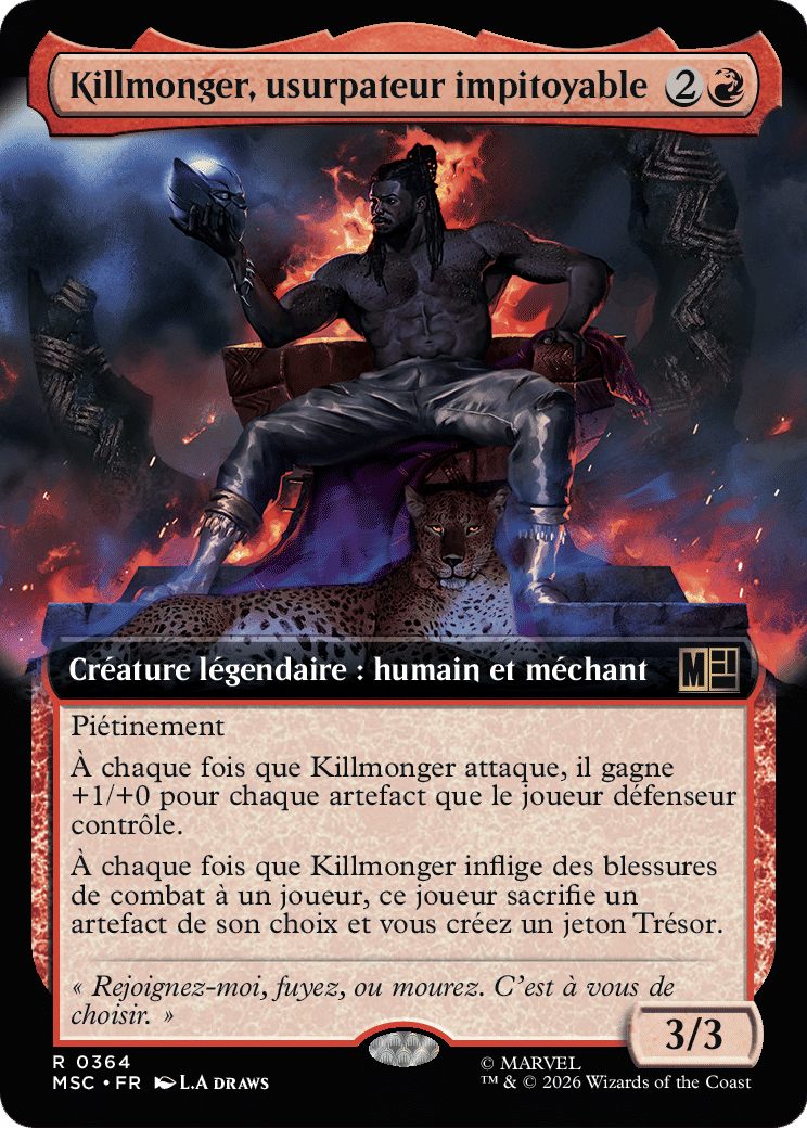 Killmonger, usurpateur impitoyable — Marvel Super Heroes Commander — Magic: The Gathering
