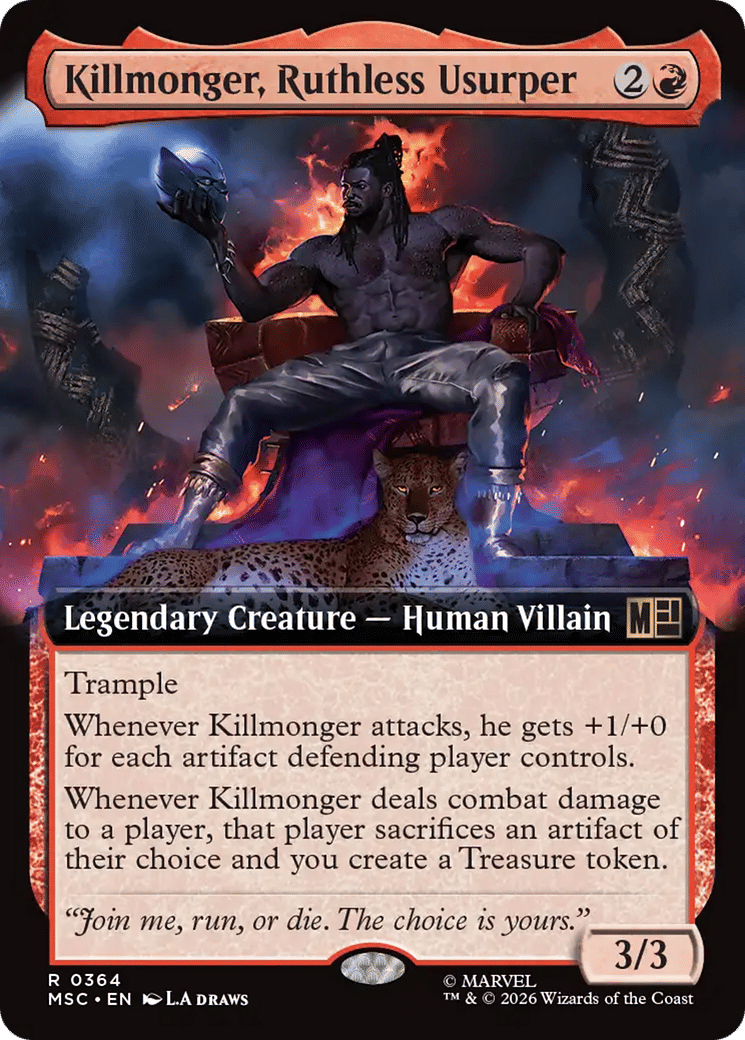 Killmonger, Ruthless Usurper — Marvel Super Heroes Commander — Magic: The Gathering