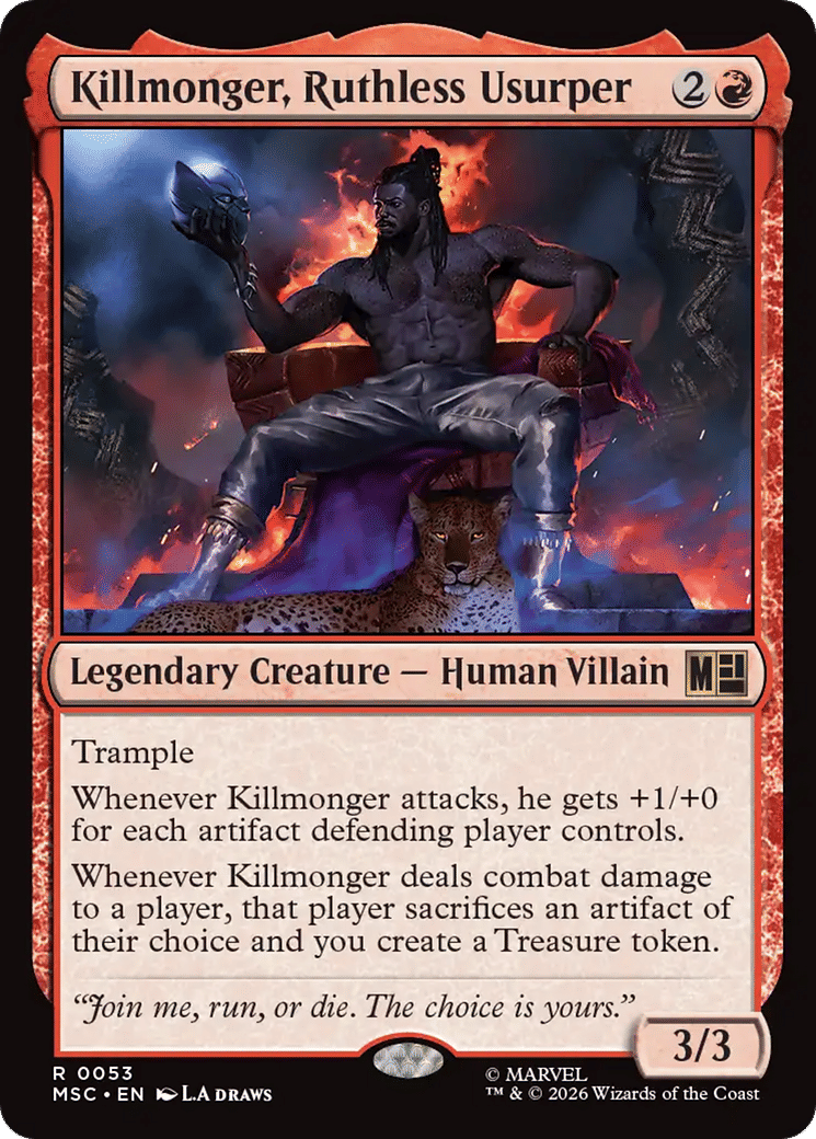 Killmonger, Ruthless Usurper — Marvel Super Heroes Commander — Magic: The Gathering