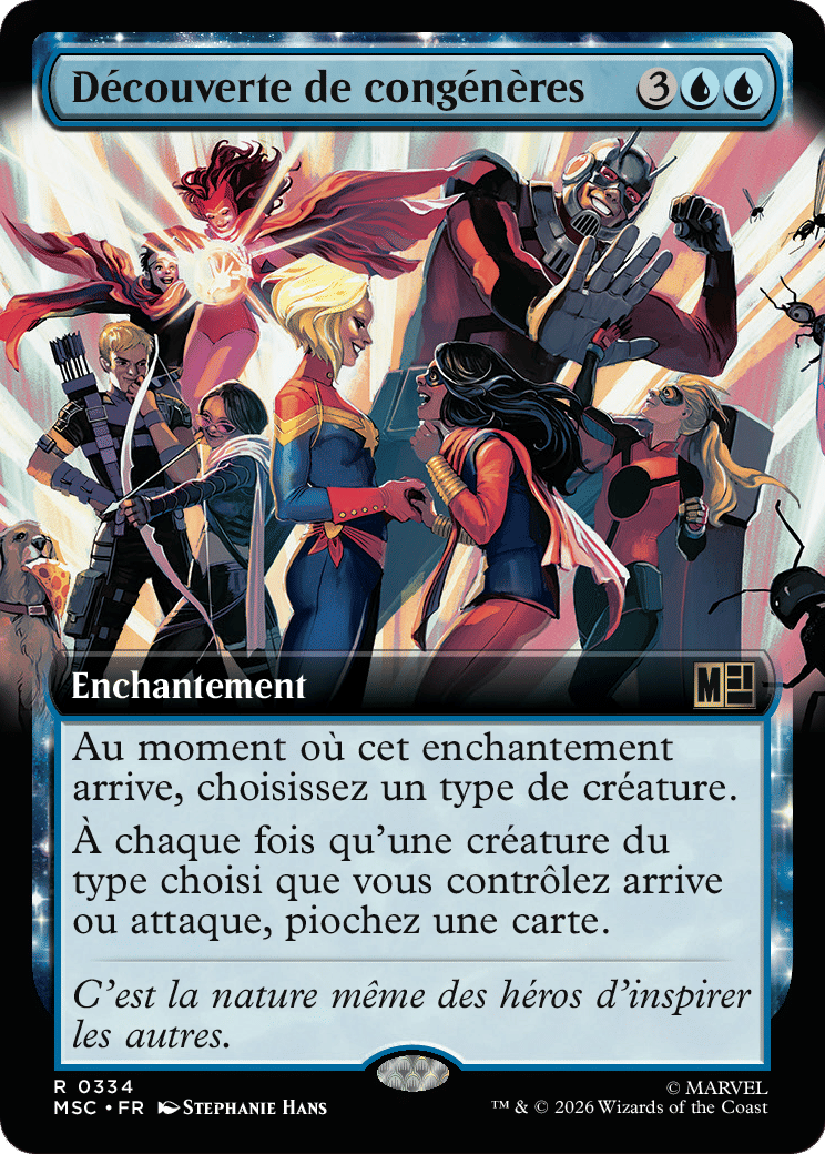 Découverte de congénères — Marvel Super Heroes Commander — Magic: The Gathering