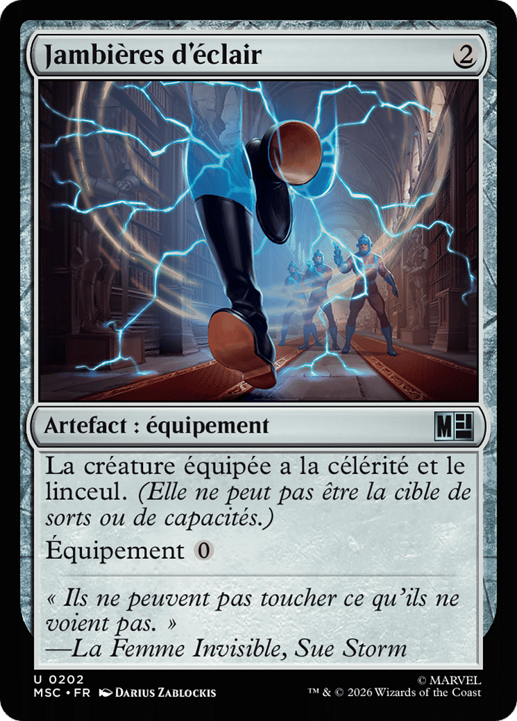 Jambières d'éclair — Marvel Super Heroes Commander — Magic: The Gathering