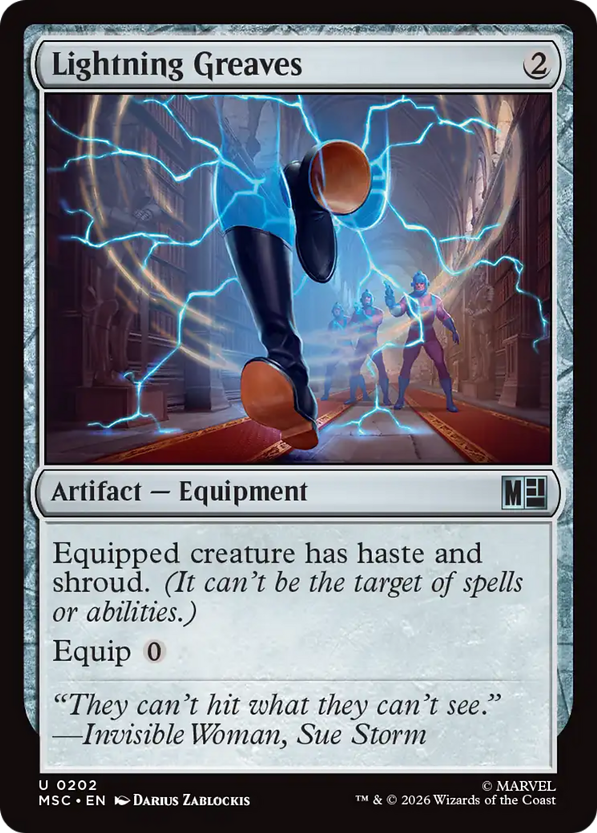 Lightning Greaves — Marvel Super Heroes Commander — Magic: The Gathering