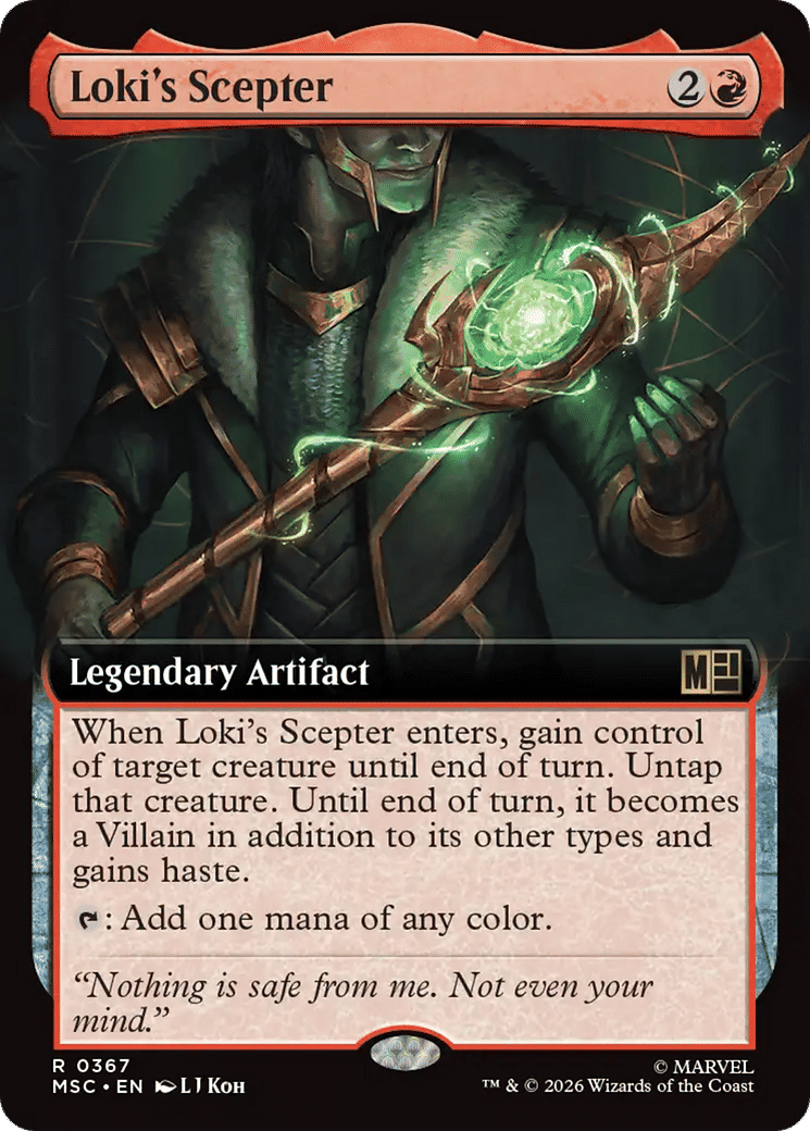 Loki's Scepter — Marvel Super Heroes Commander — Magic: The Gathering