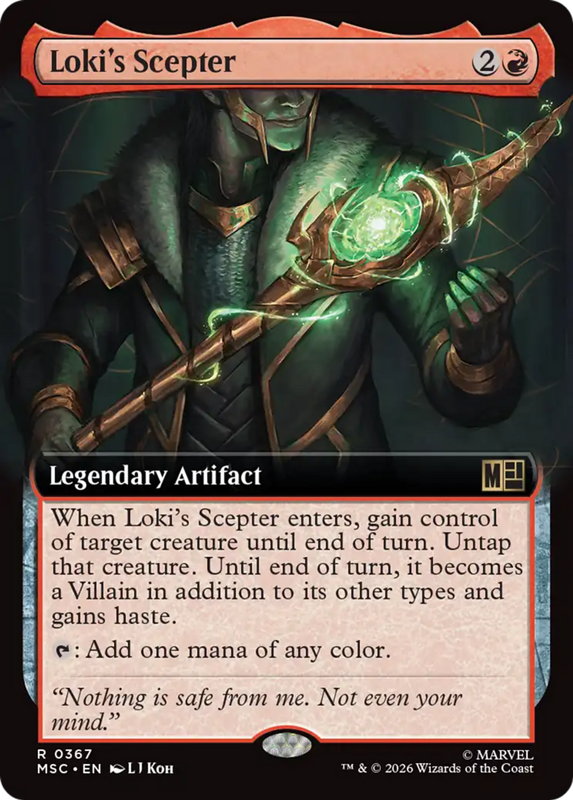 Loki's Scepter — Marvel Super Heroes Commander — Magic: The Gathering