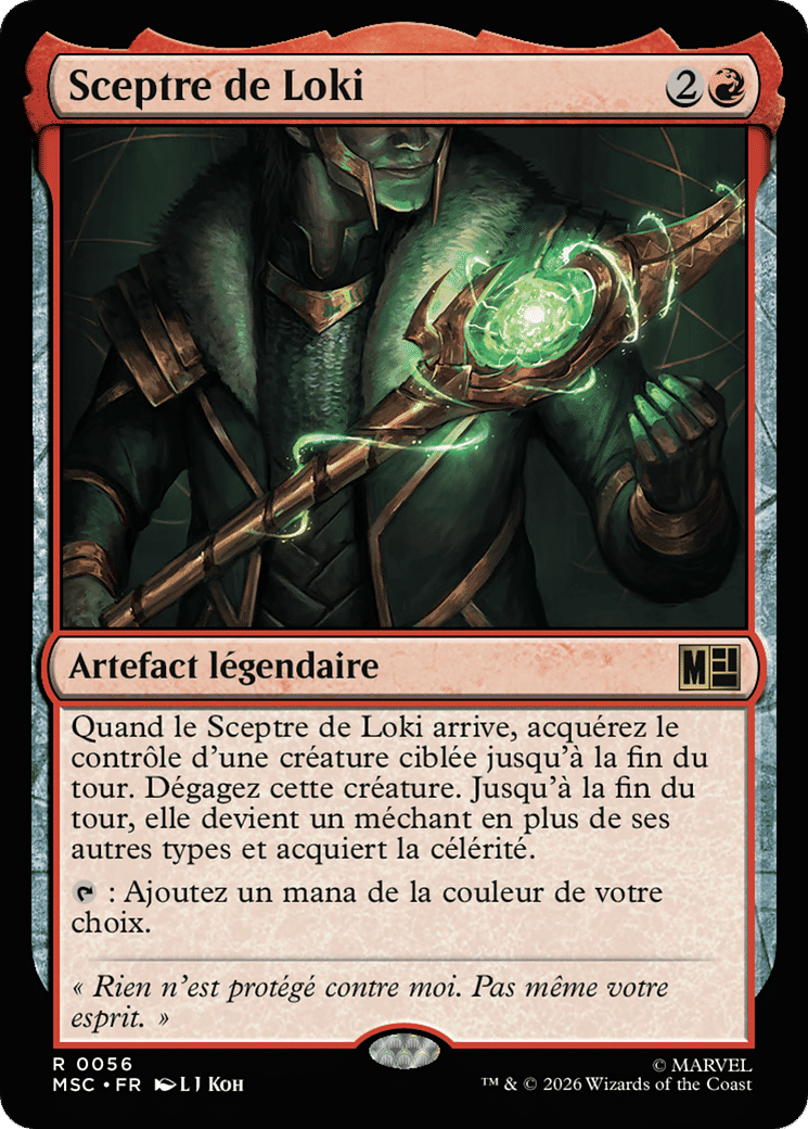 Sceptre de Loki — Marvel Super Heroes Commander — Magic: The Gathering