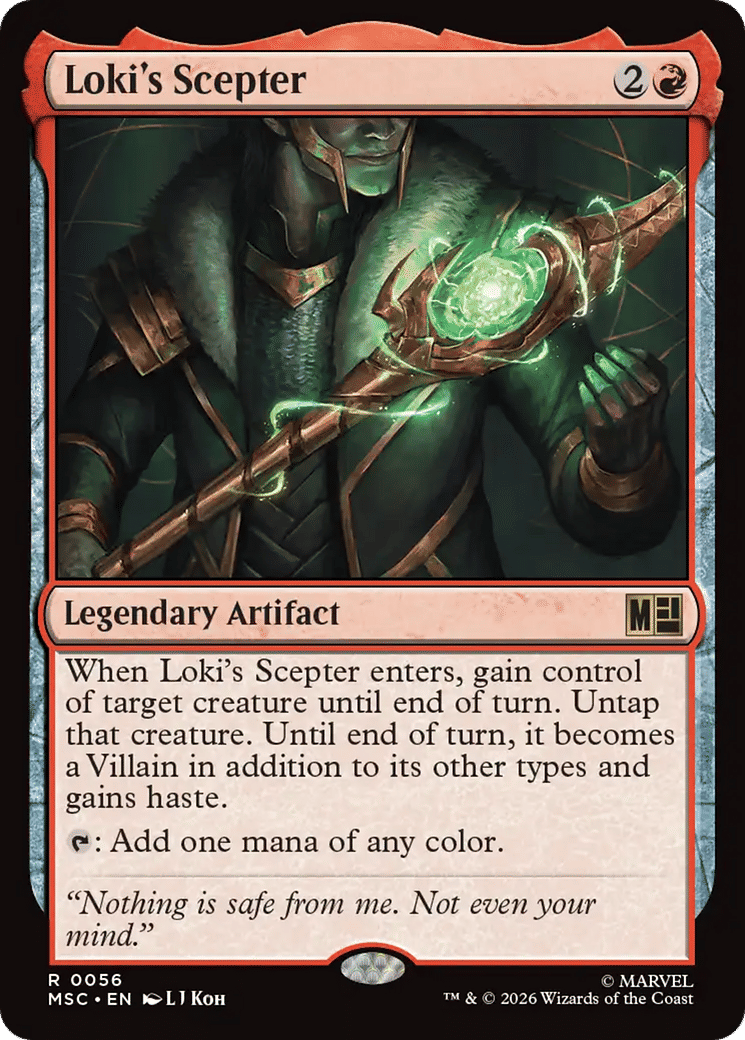 Loki's Scepter — Marvel Super Heroes Commander — Magic: The Gathering