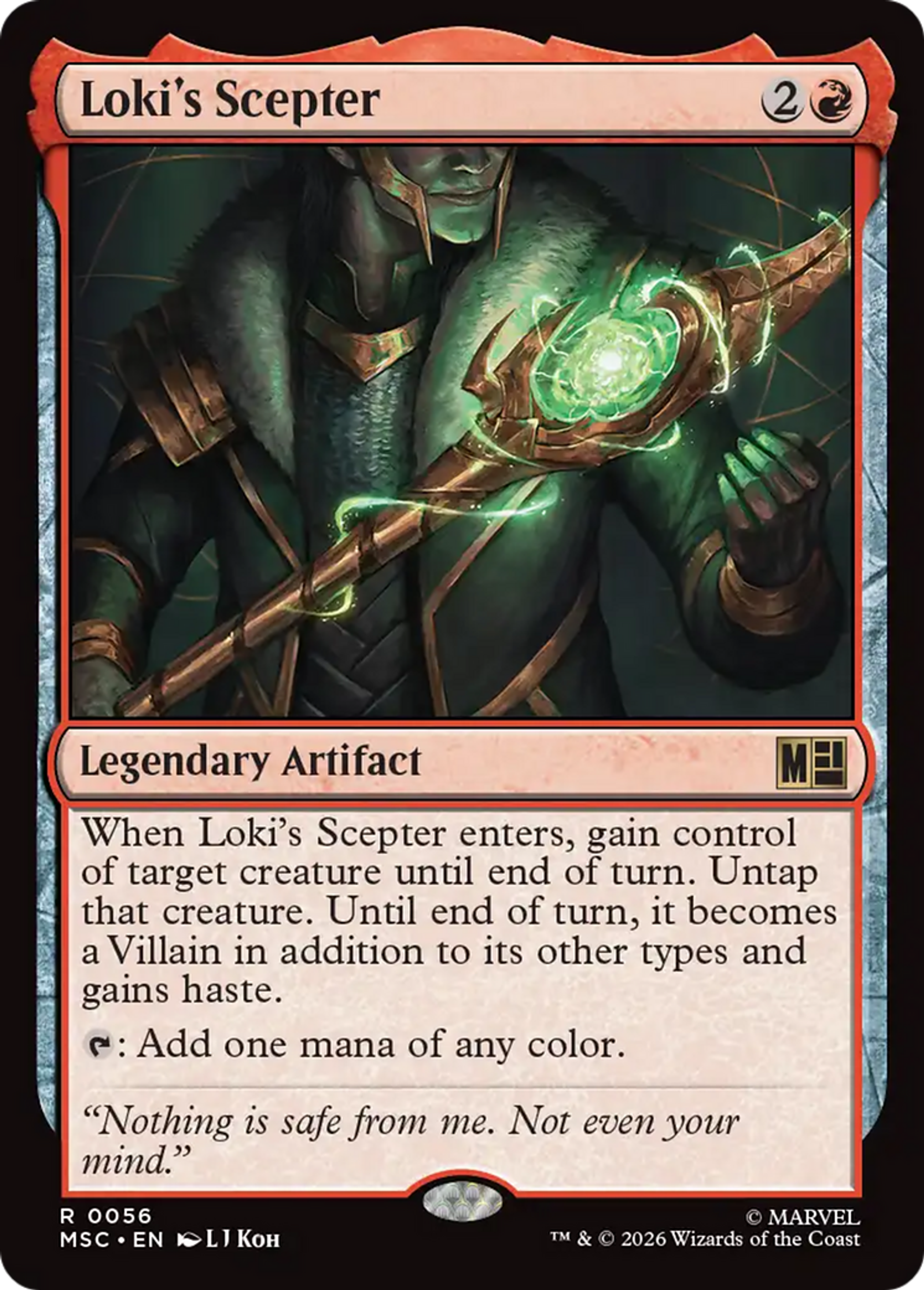 Loki's Scepter — Marvel Super Heroes Commander — Magic: The Gathering