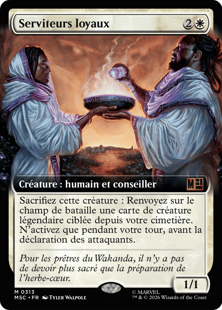 Serviteurs loyaux from Marvel Super Heroes Commander - Magic: The Gathering