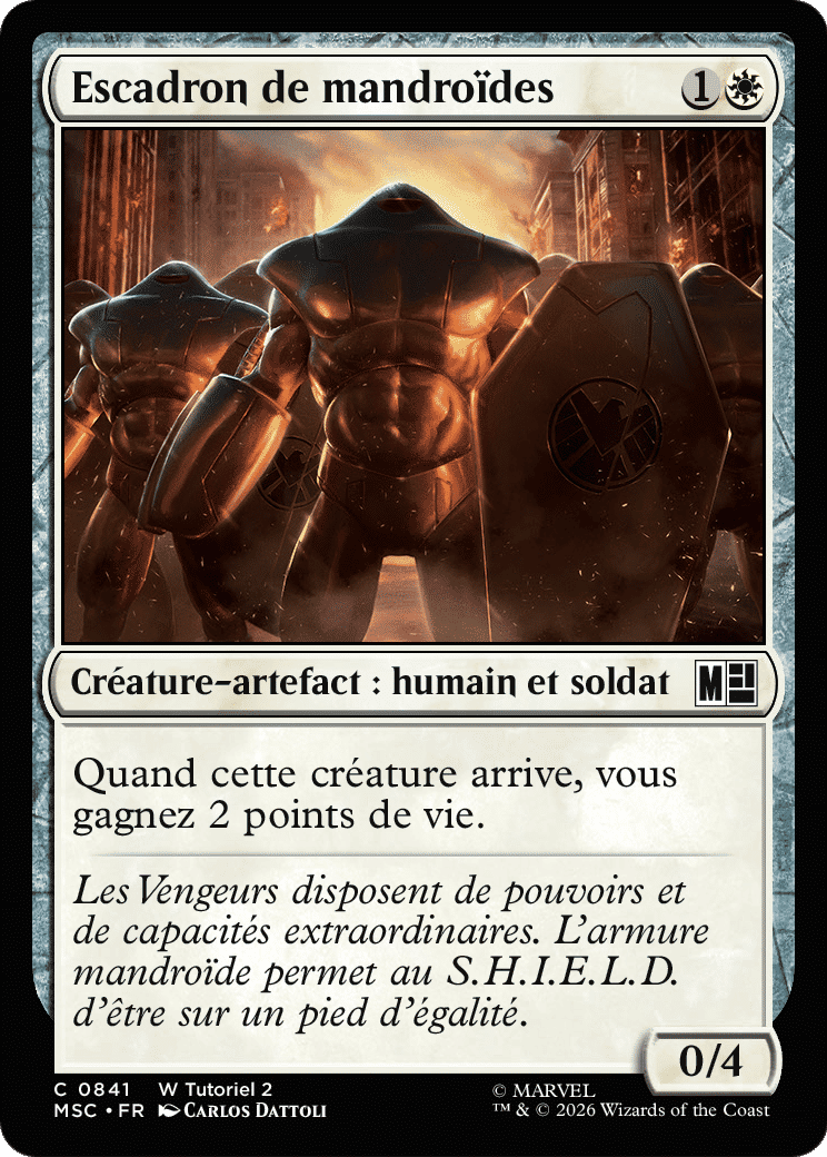 Escadron de mandroïdes — Marvel Super Heroes Commander — Magic: The Gathering