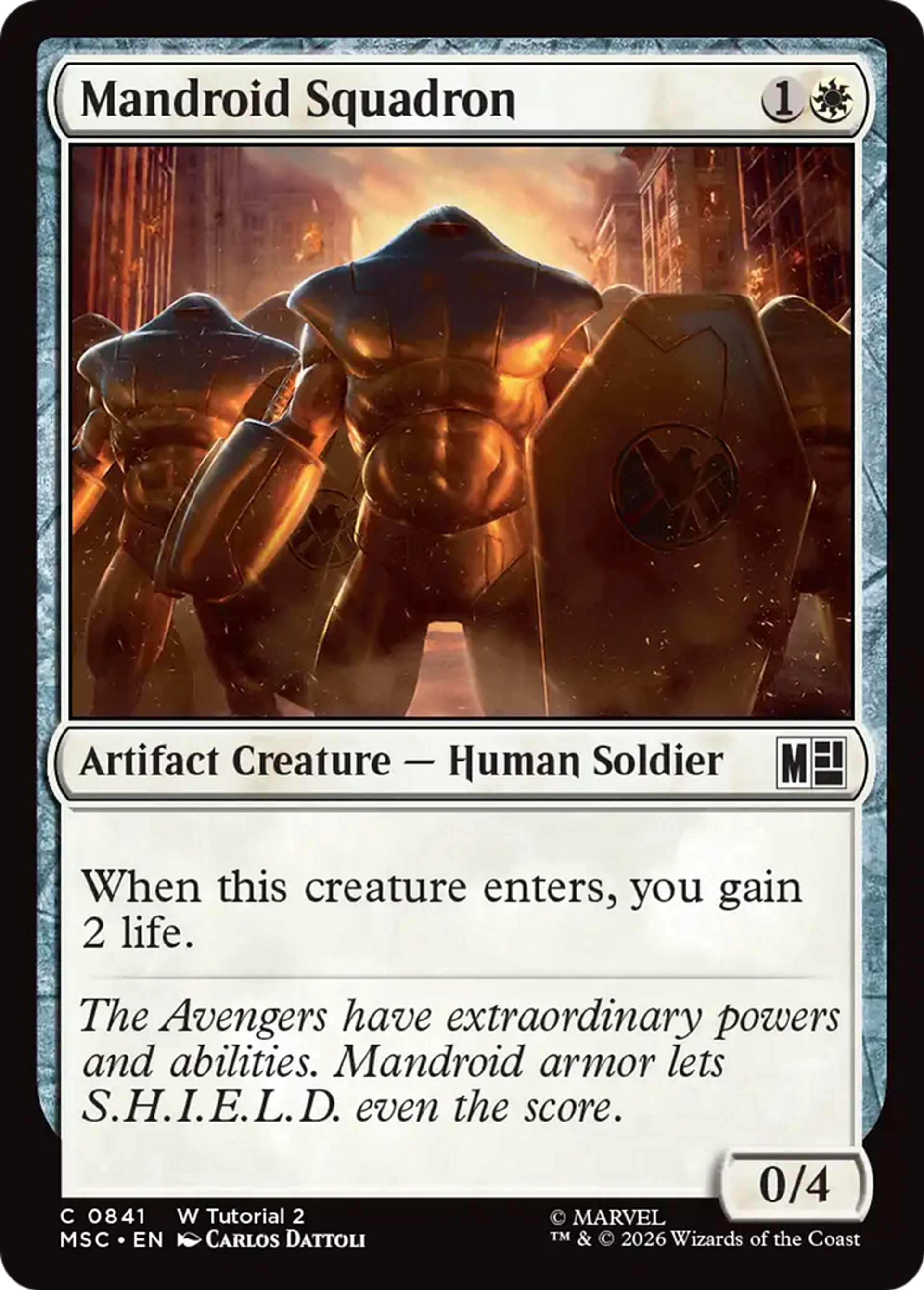 Mandroid Squadron — Marvel Super Heroes Commander — Magic: The Gathering