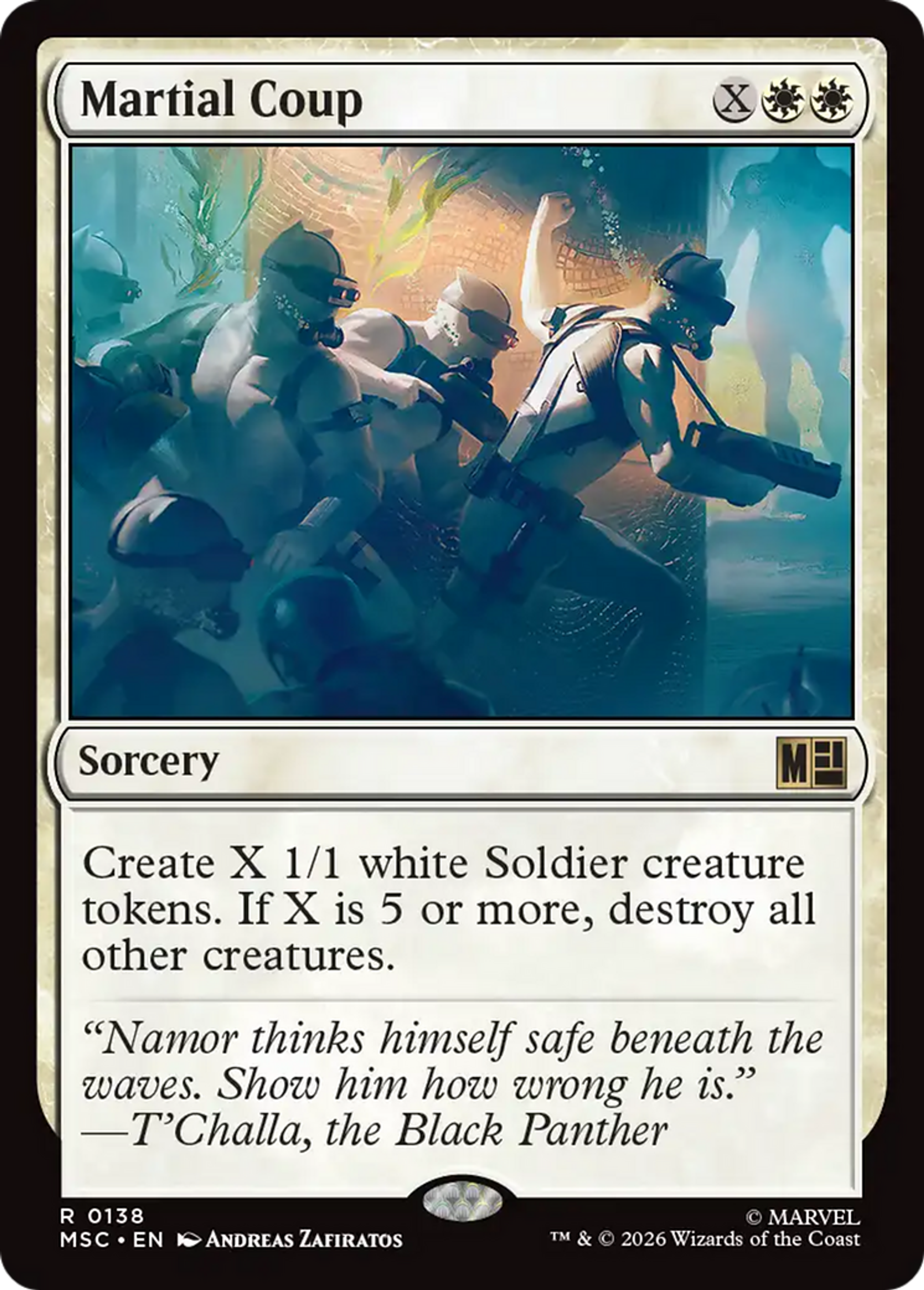 Martial Coup — Marvel Super Heroes Commander — Magic: The Gathering