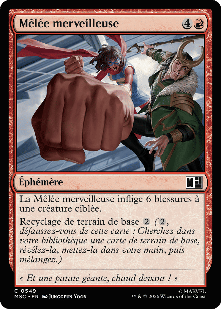 Mêlée merveilleuse — Marvel Super Heroes Commander — Magic: The Gathering