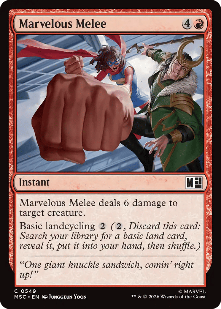 Marvelous Melee — Marvel Super Heroes Commander — Magic: The Gathering