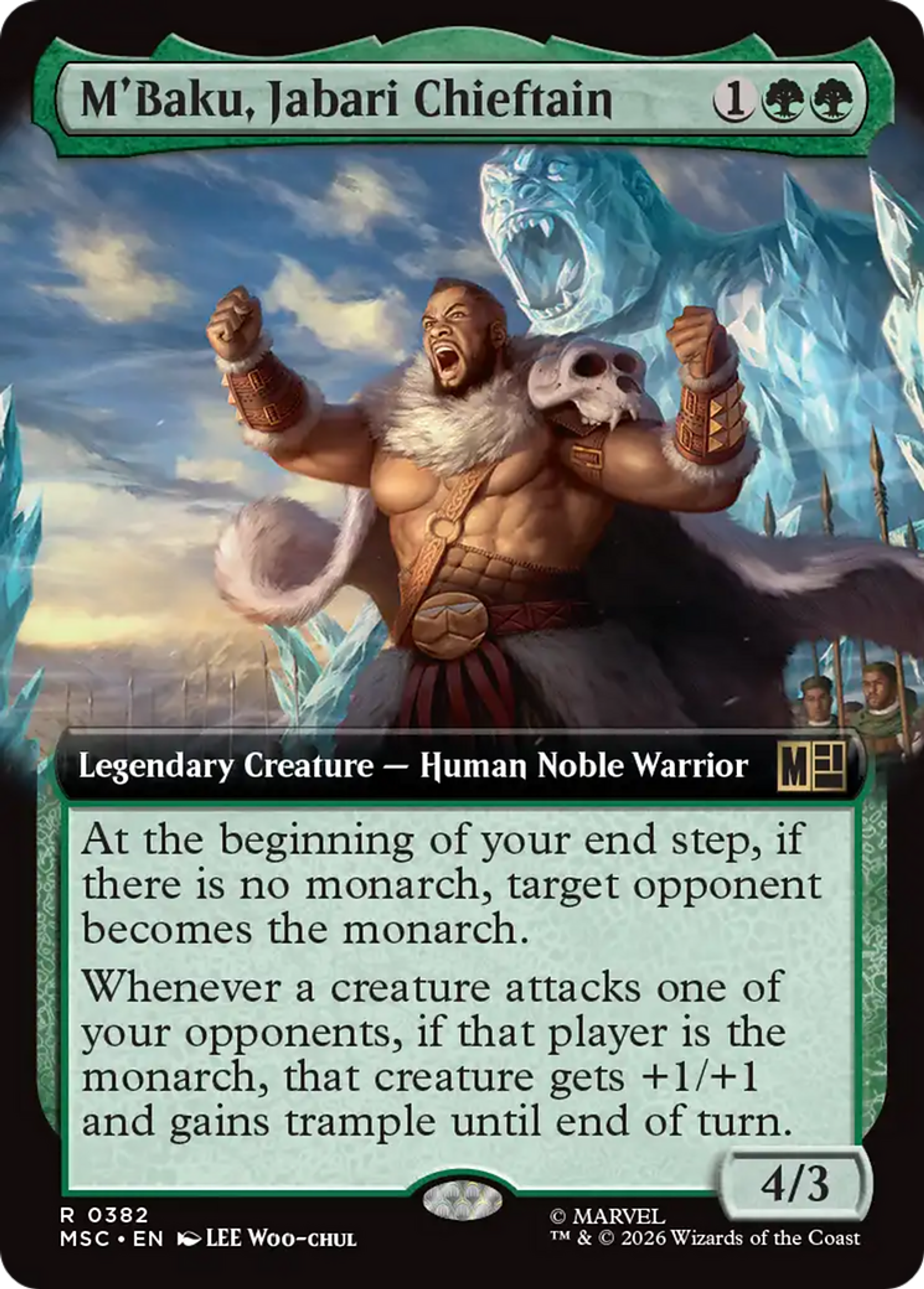 M'Baku, Jabari Chieftain — Marvel Super Heroes Commander — Magic: The Gathering