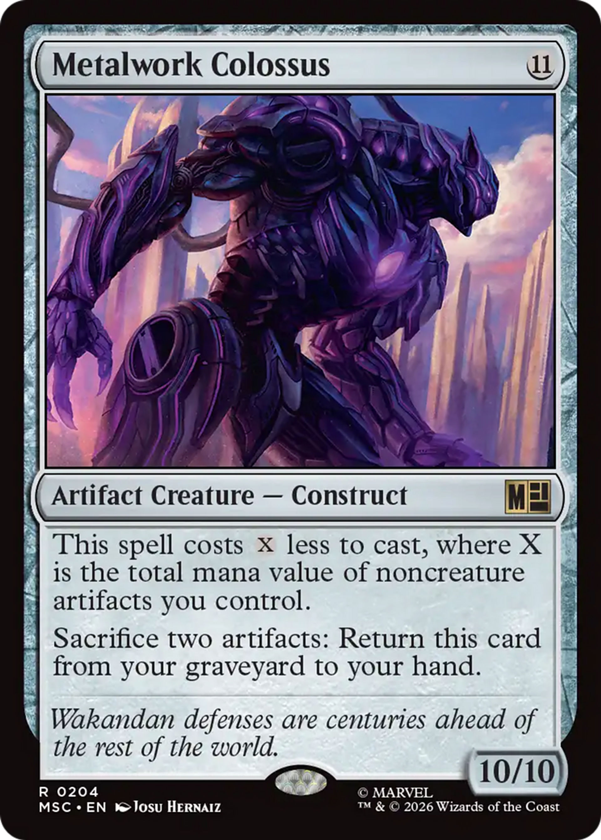 Metalwork Colossus — Marvel Super Heroes Commander — Magic: The Gathering