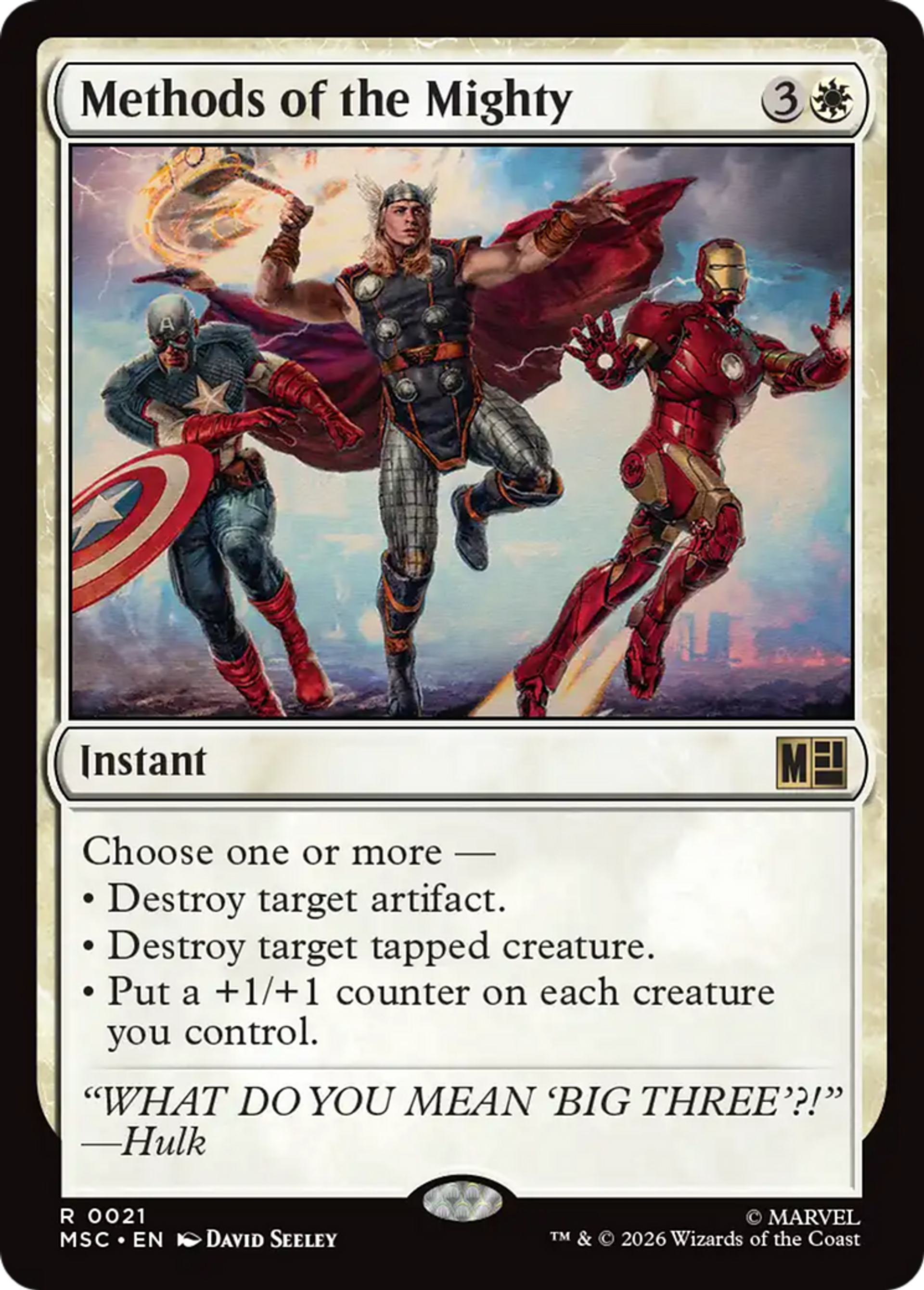 Methods of the Mighty — Marvel Super Heroes Commander — Magic: The Gathering