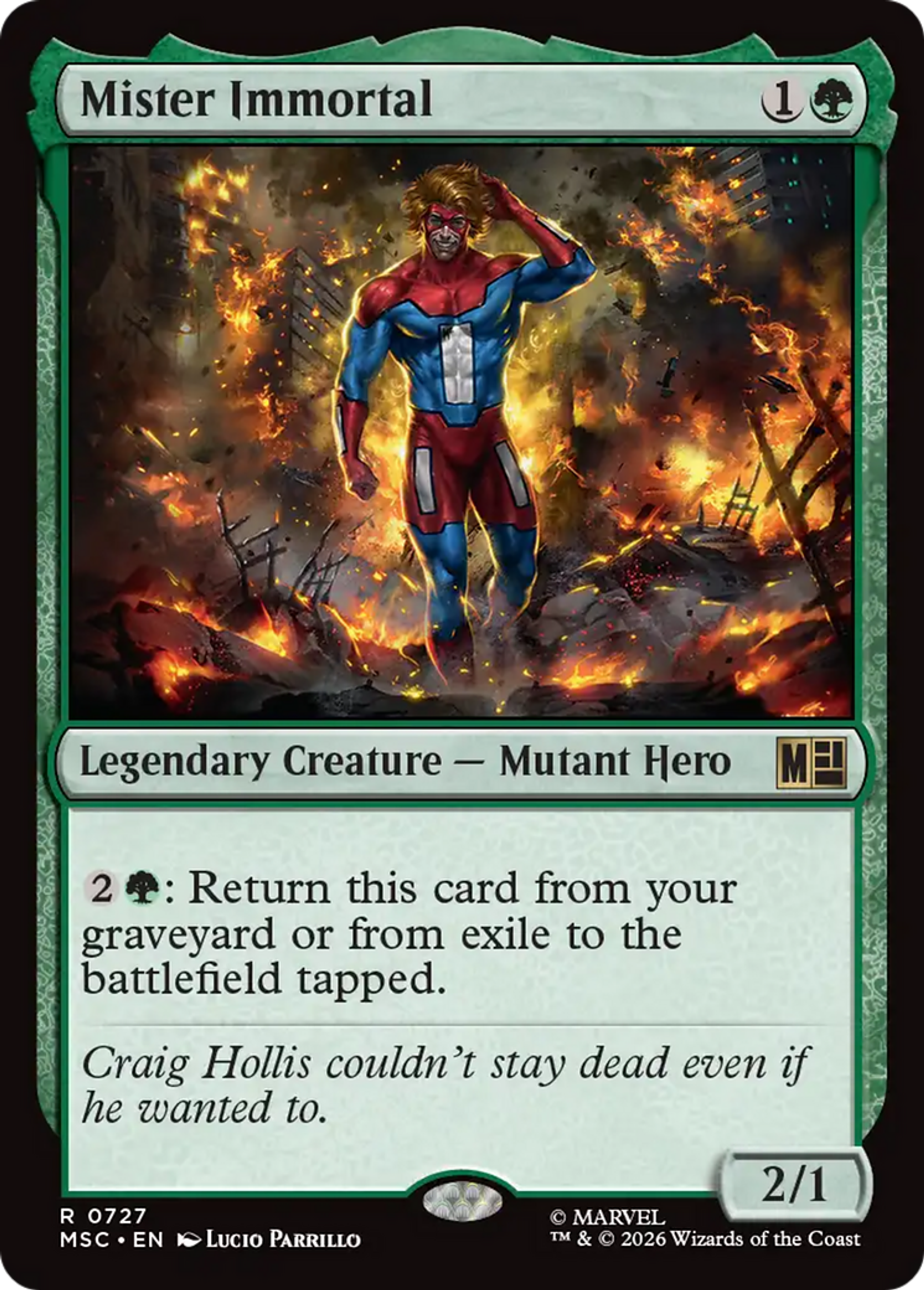 Mister Immortal — Marvel Super Heroes Commander — Magic: The Gathering