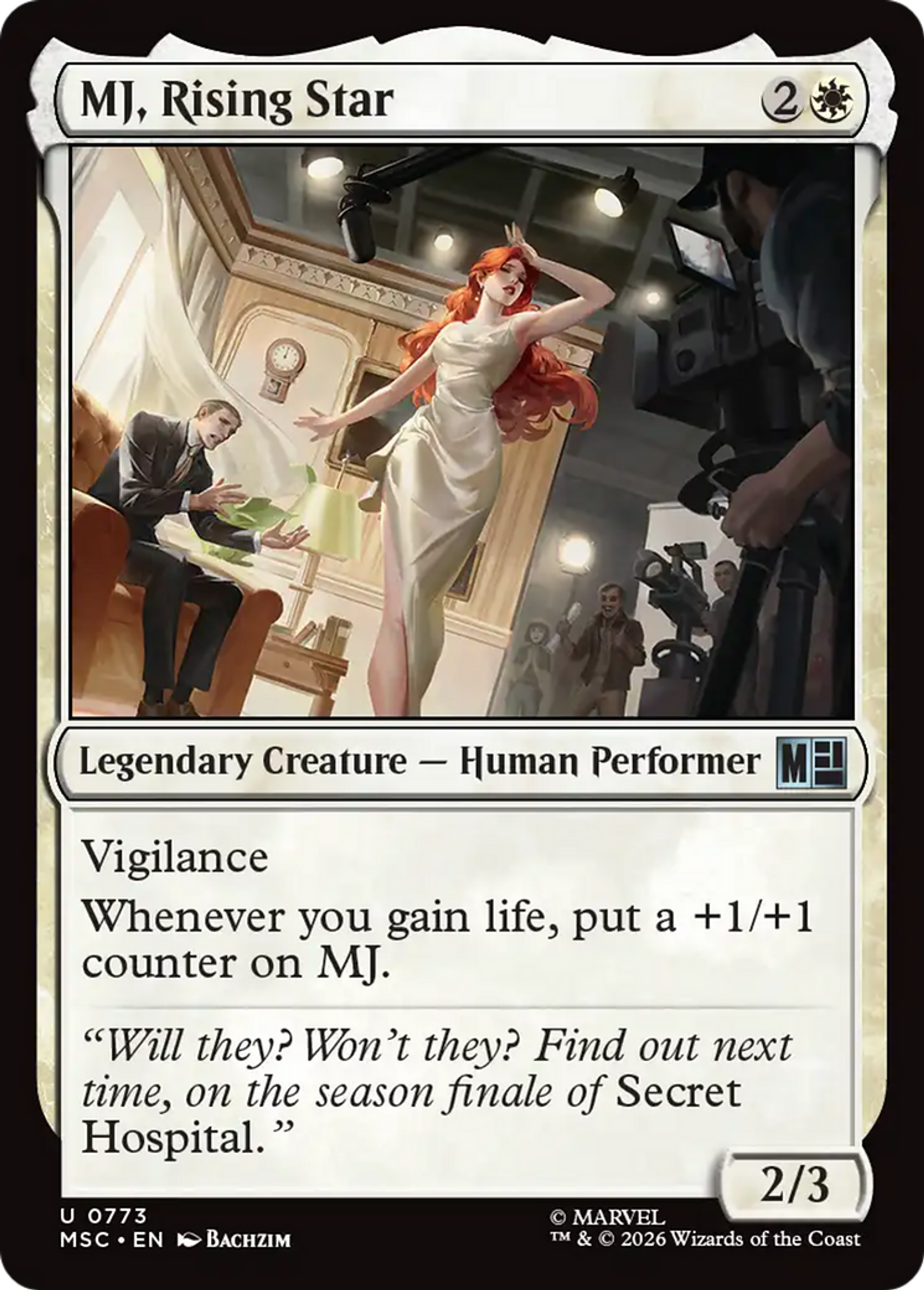 MJ, Rising Star — Marvel Super Heroes Commander — Magic: The Gathering