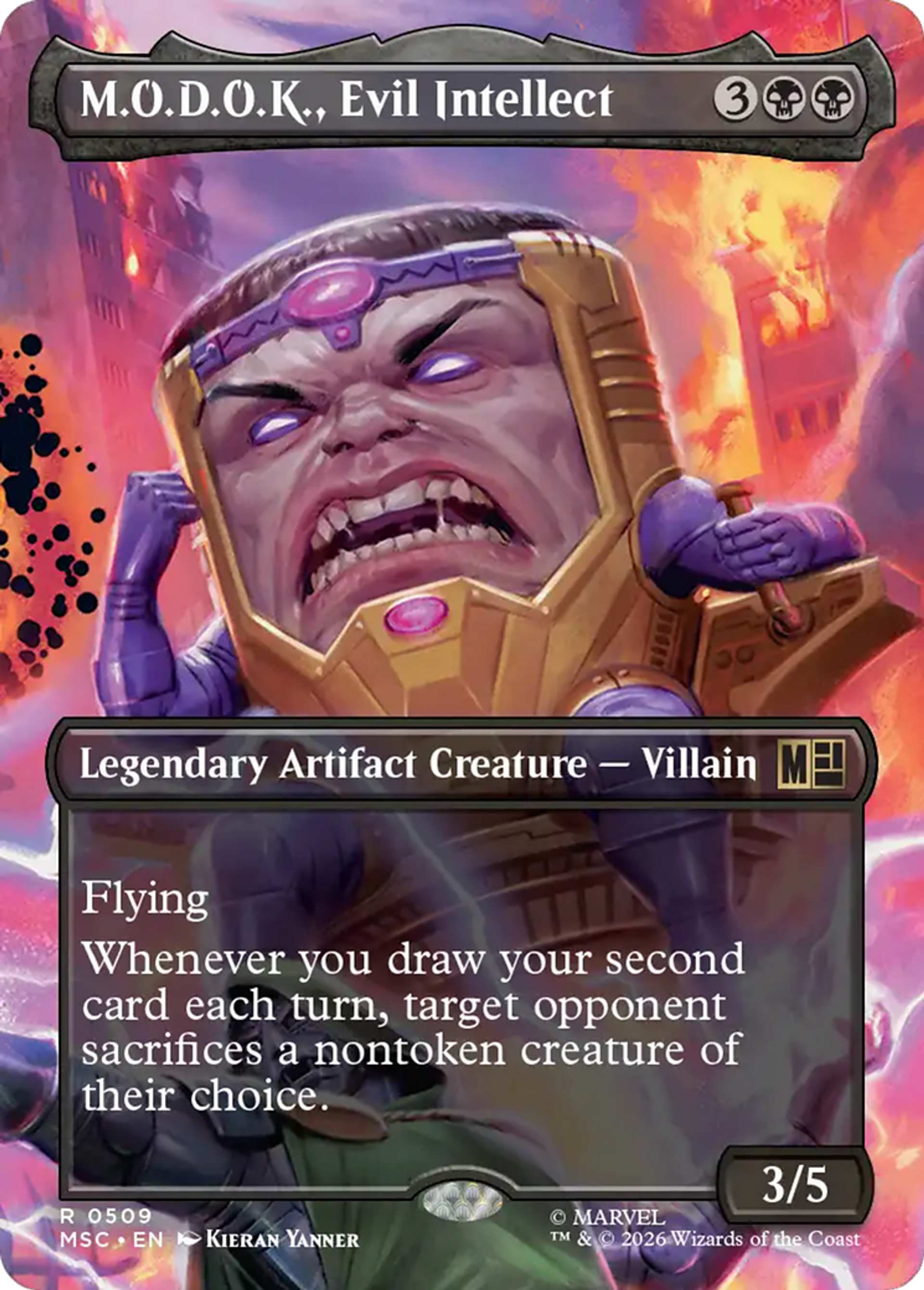 M.O.D.O.K., Evil Intellect — Marvel Super Heroes Commander — Magic: The Gathering
