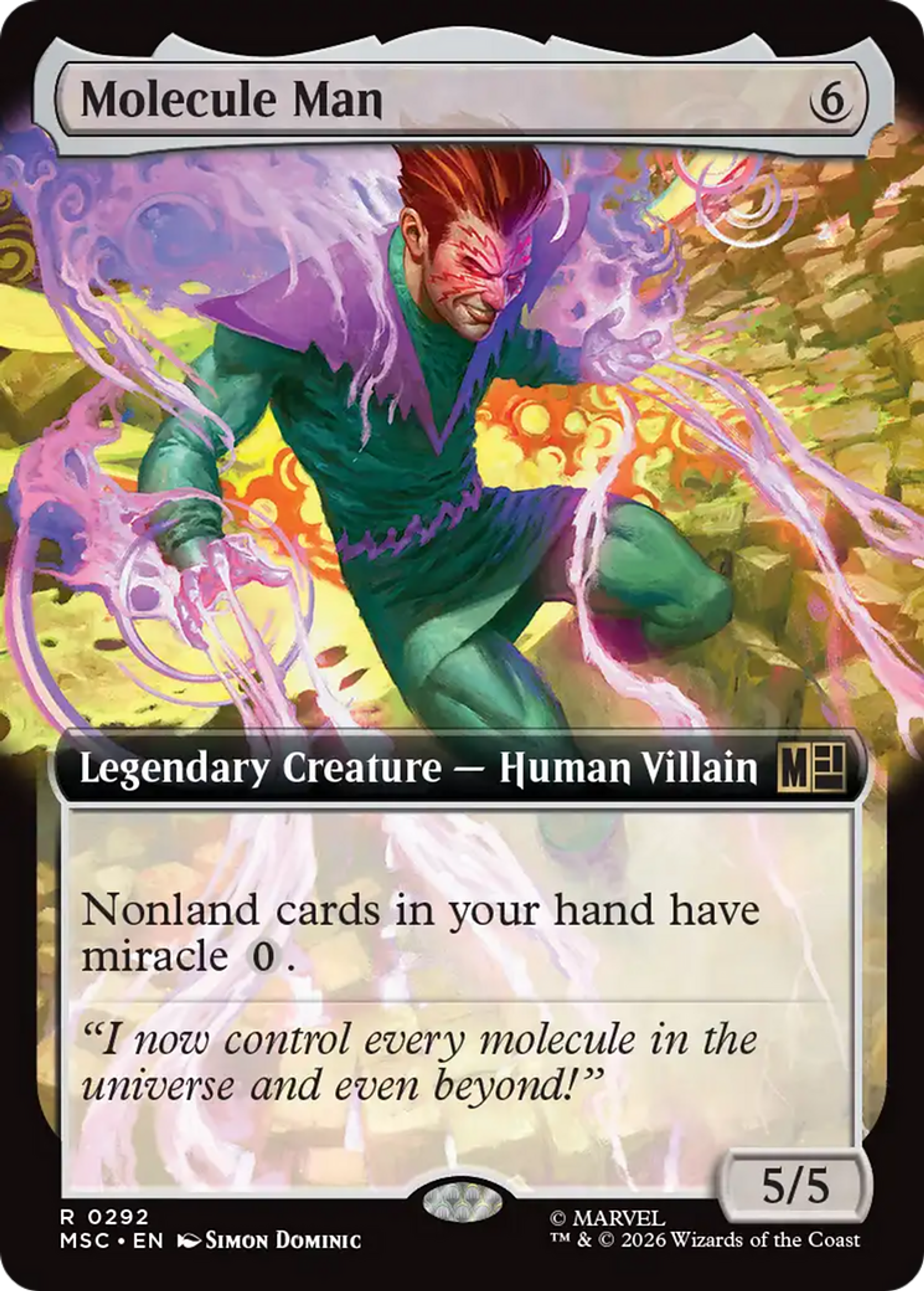 Molecule Man — Marvel Super Heroes Commander — Magic: The Gathering