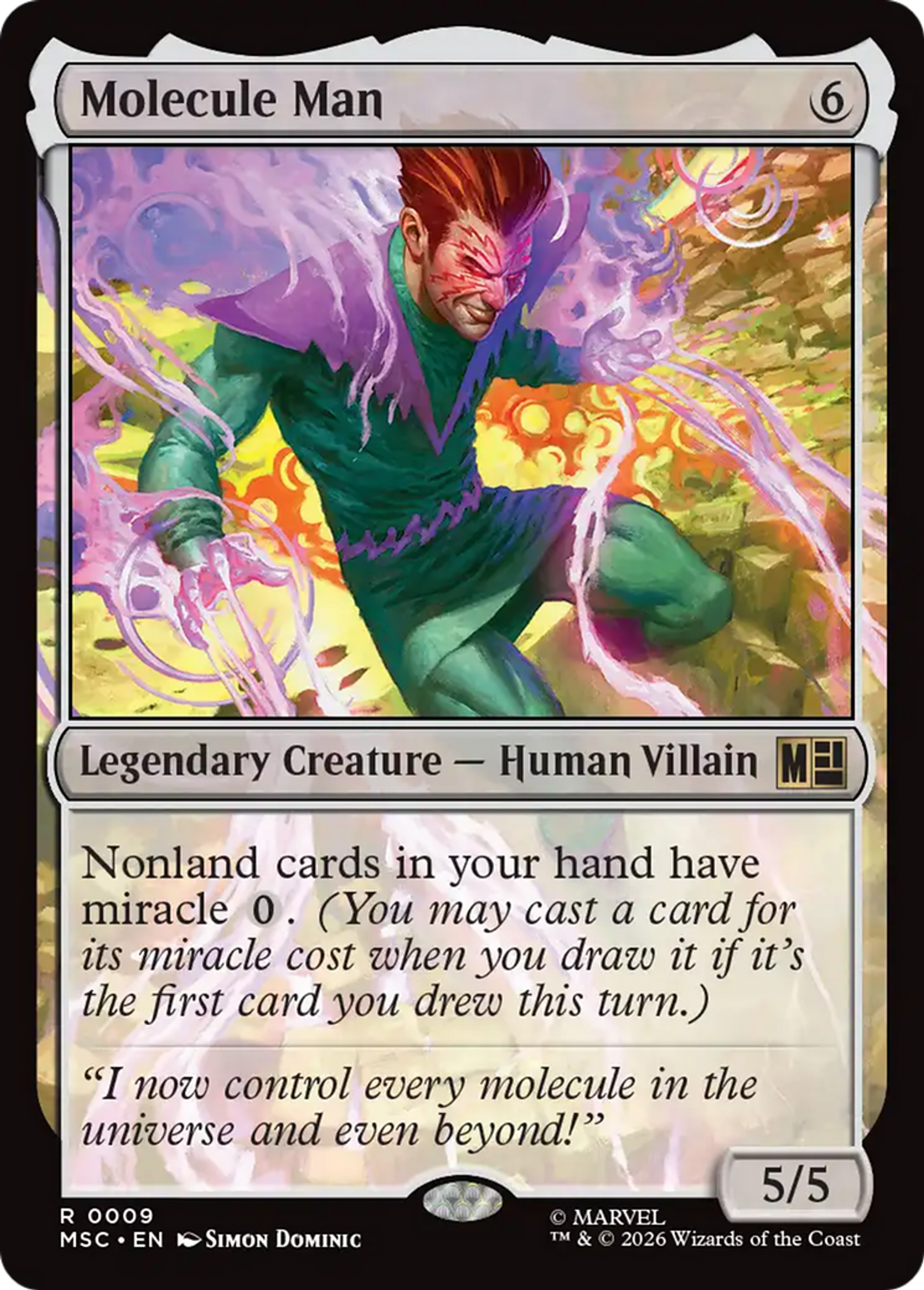 Molecule Man — Marvel Super Heroes Commander — Magic: The Gathering