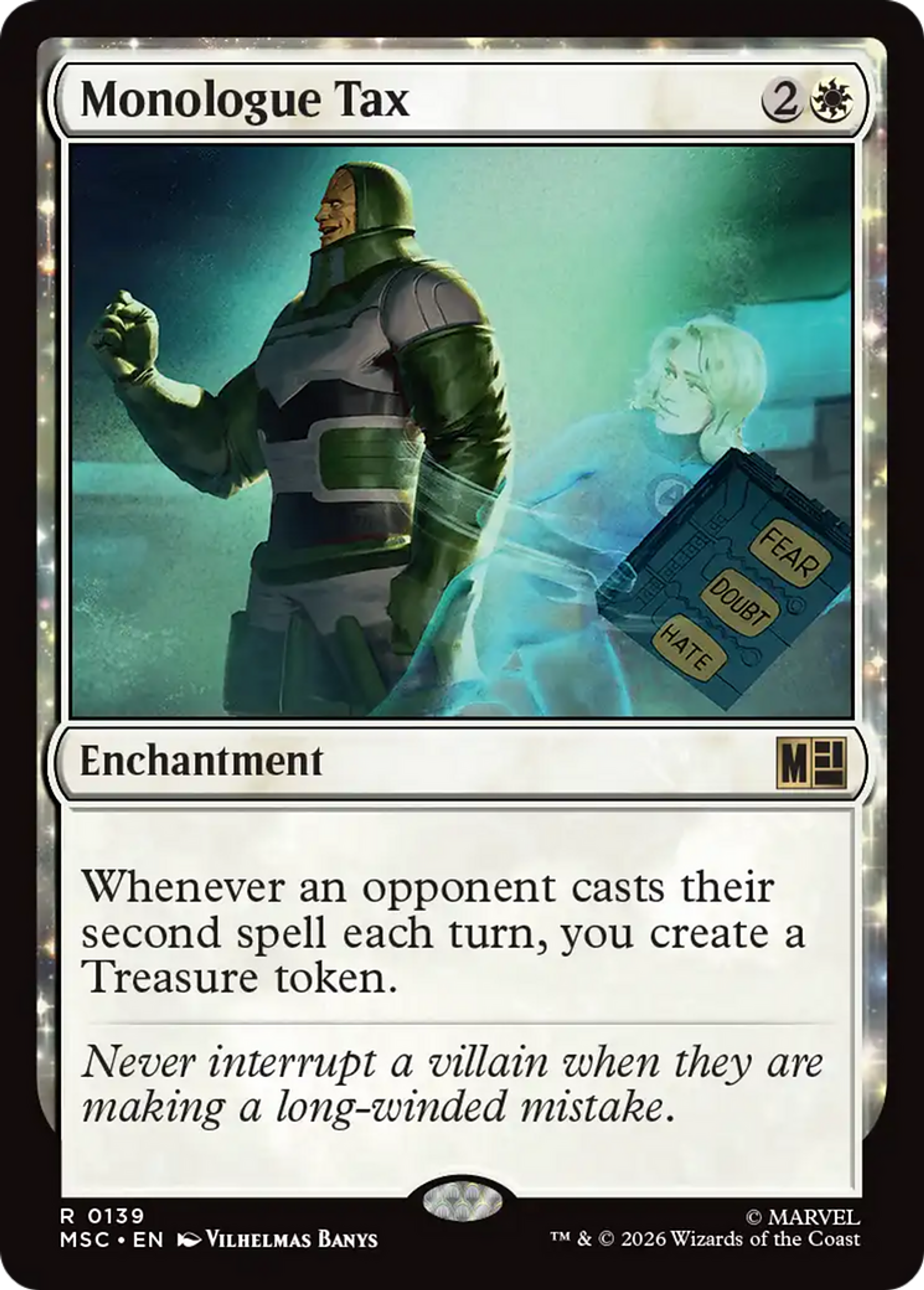 Monologue Tax — Marvel Super Heroes Commander — Magic: The Gathering