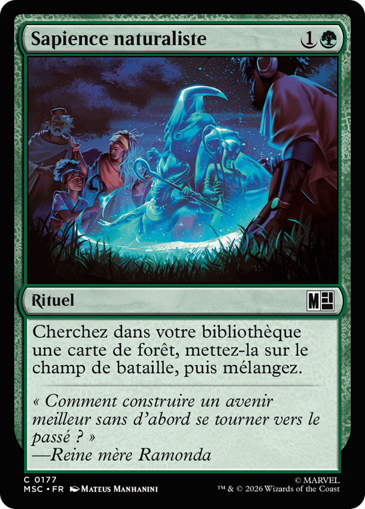 Sapience naturaliste — Marvel Super Heroes Commander — Magic: The Gathering