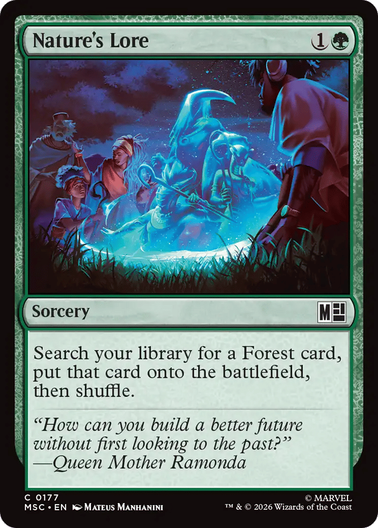 Nature's Lore from Marvel Super Heroes Commander - Magic: The Gathering