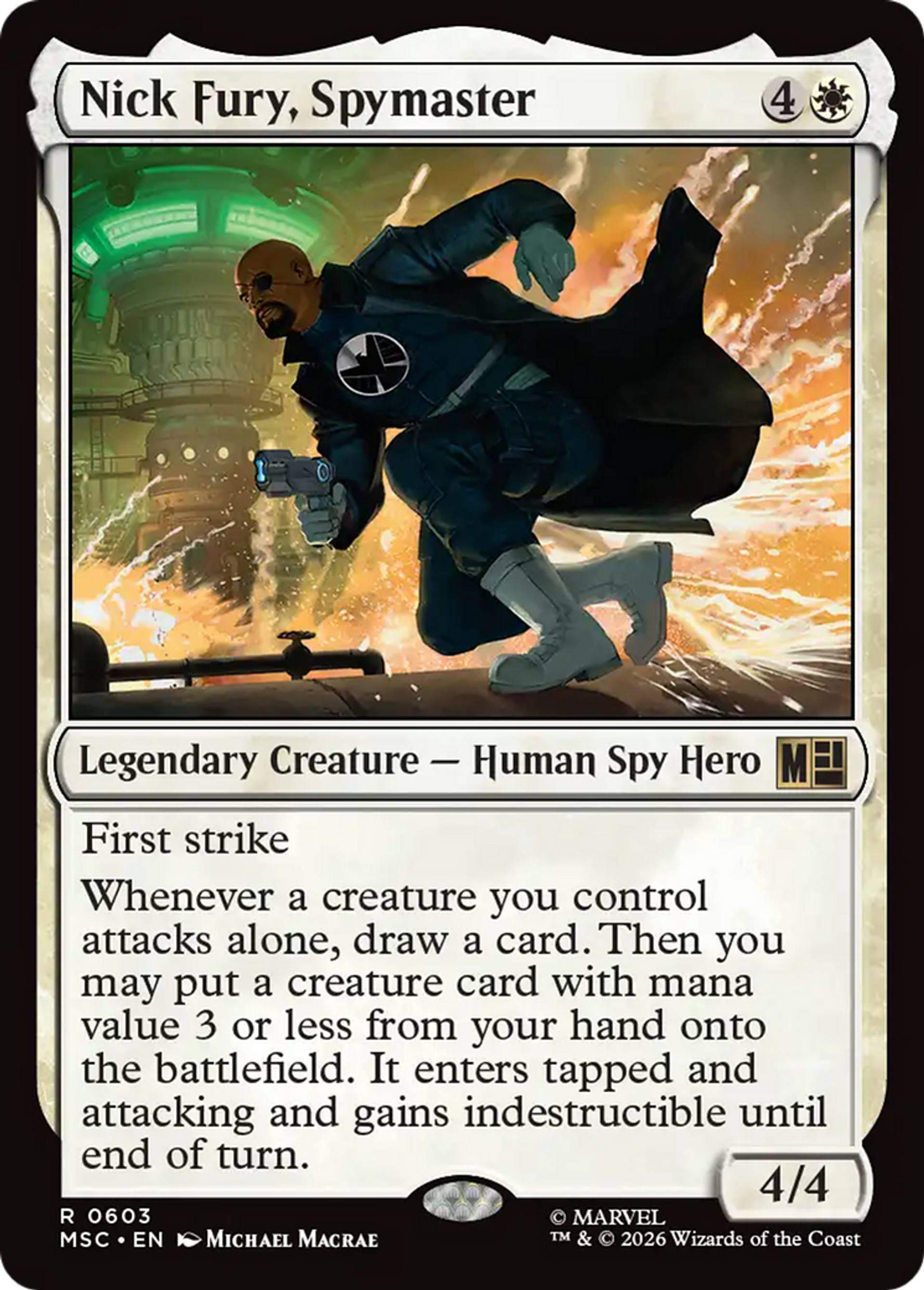Nick Fury, Spymaster — Marvel Super Heroes Commander — Magic: The Gathering