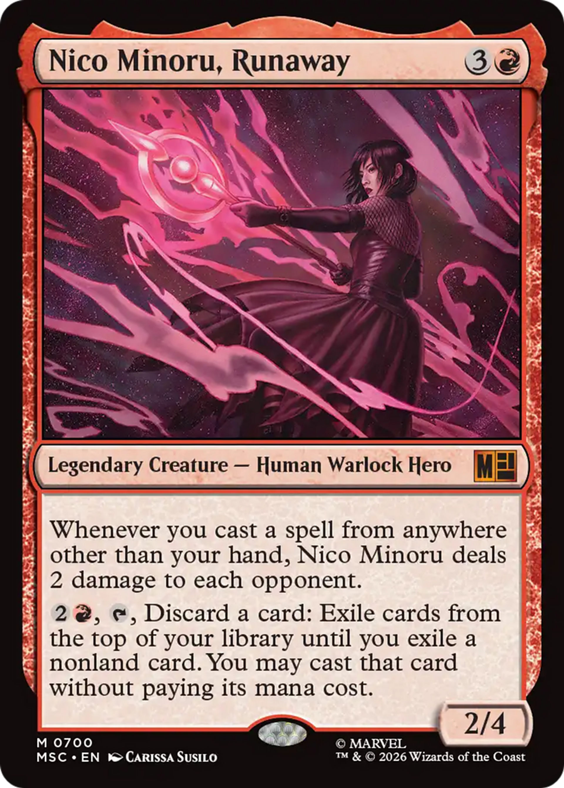 Nico Minoru, Runaway — Marvel Super Heroes Commander — Magic: The Gathering