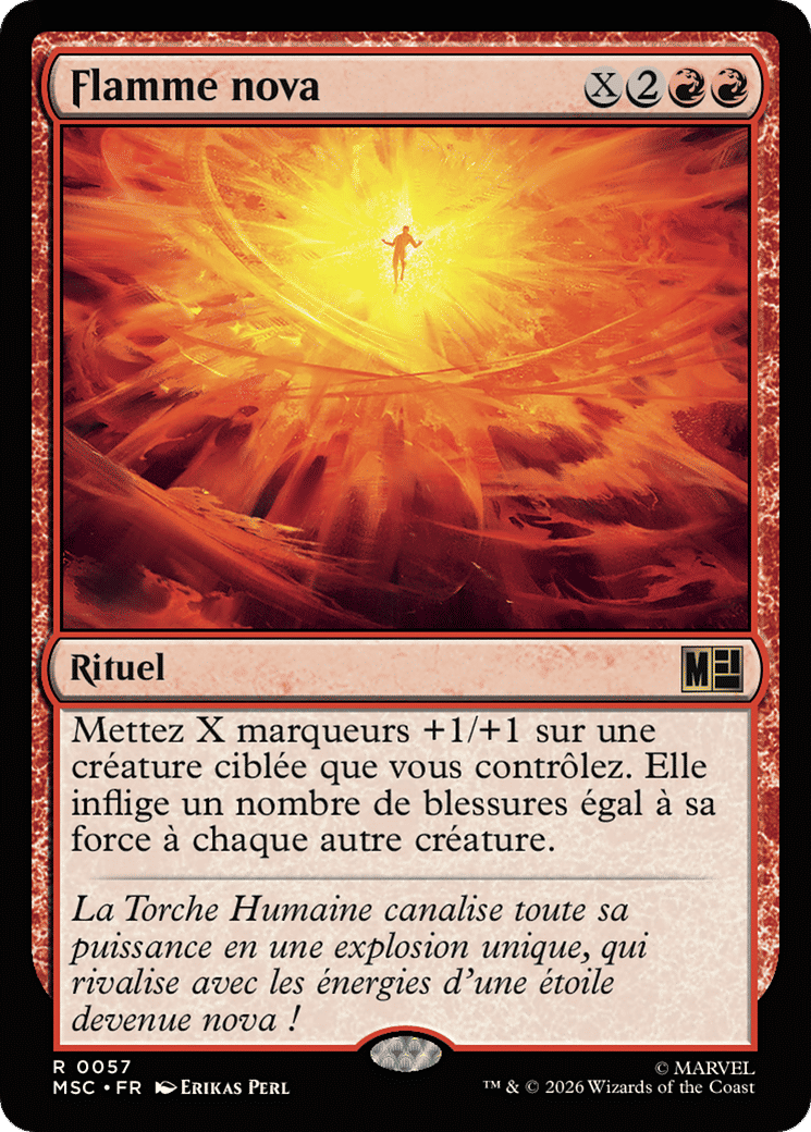 Flamme nova — Marvel Super Heroes Commander — Magic: The Gathering