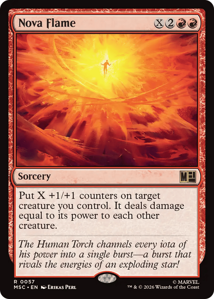 Nova Flame — Marvel Super Heroes Commander — Magic: The Gathering