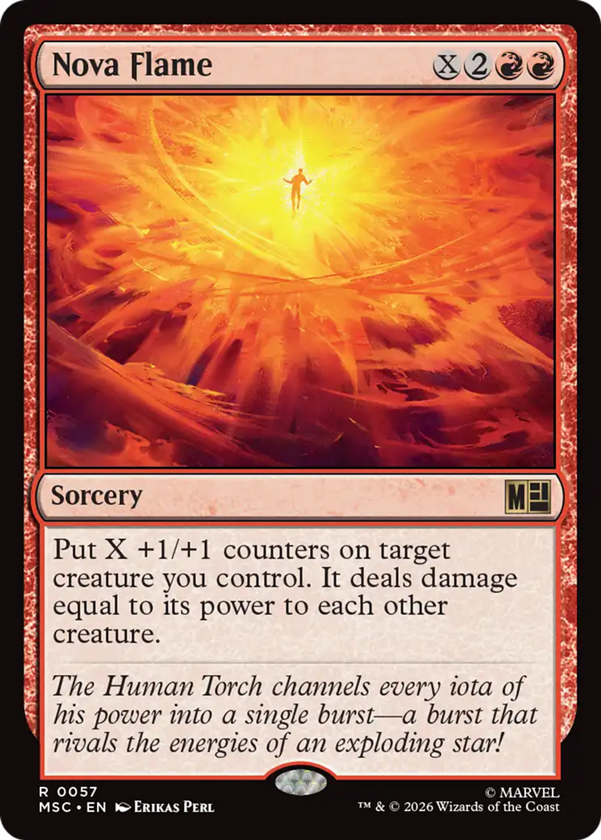 Nova Flame — Marvel Super Heroes Commander — Magic: The Gathering