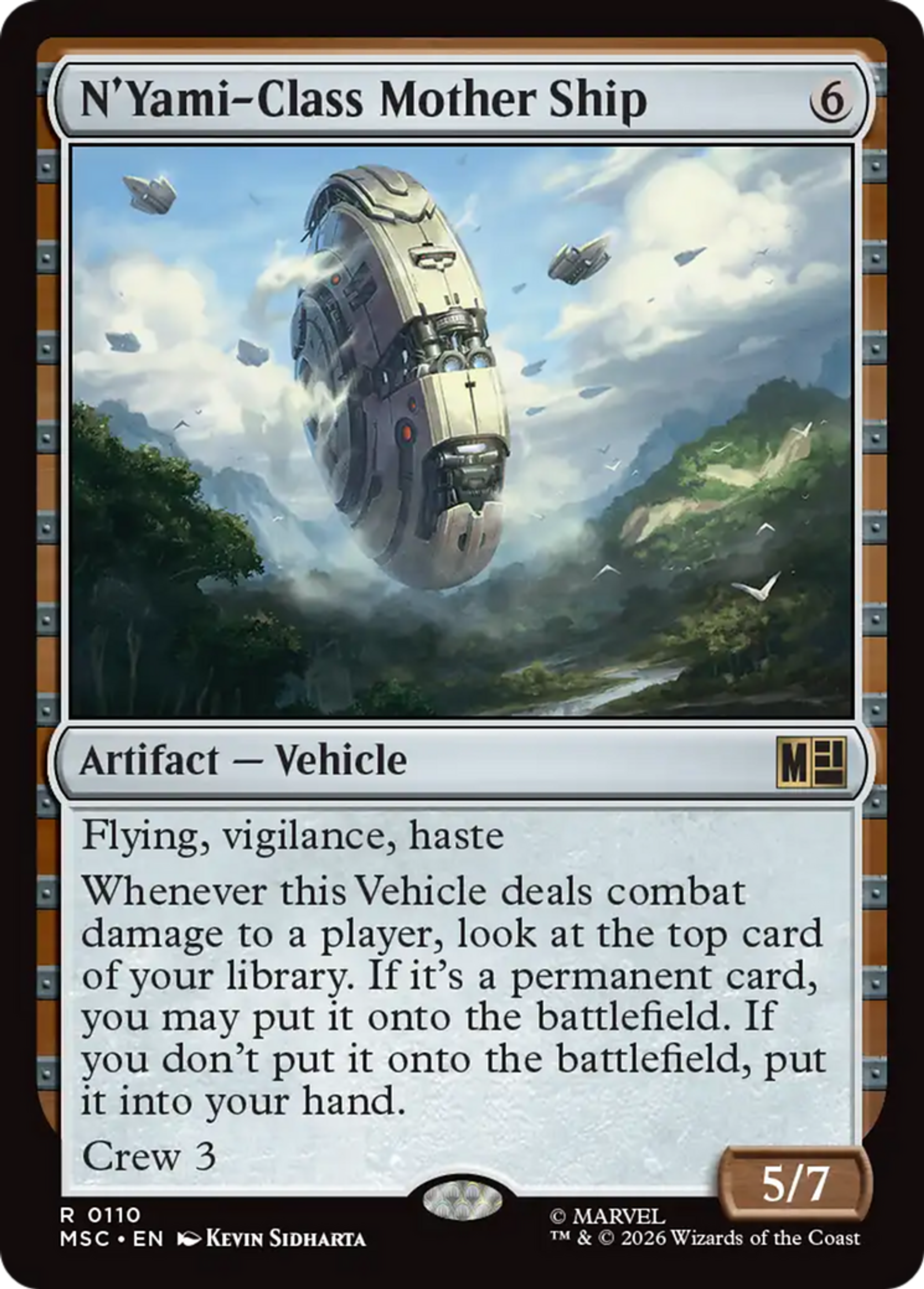 N'Yami-Class Mother Ship — Marvel Super Heroes Commander — Magic: The Gathering
