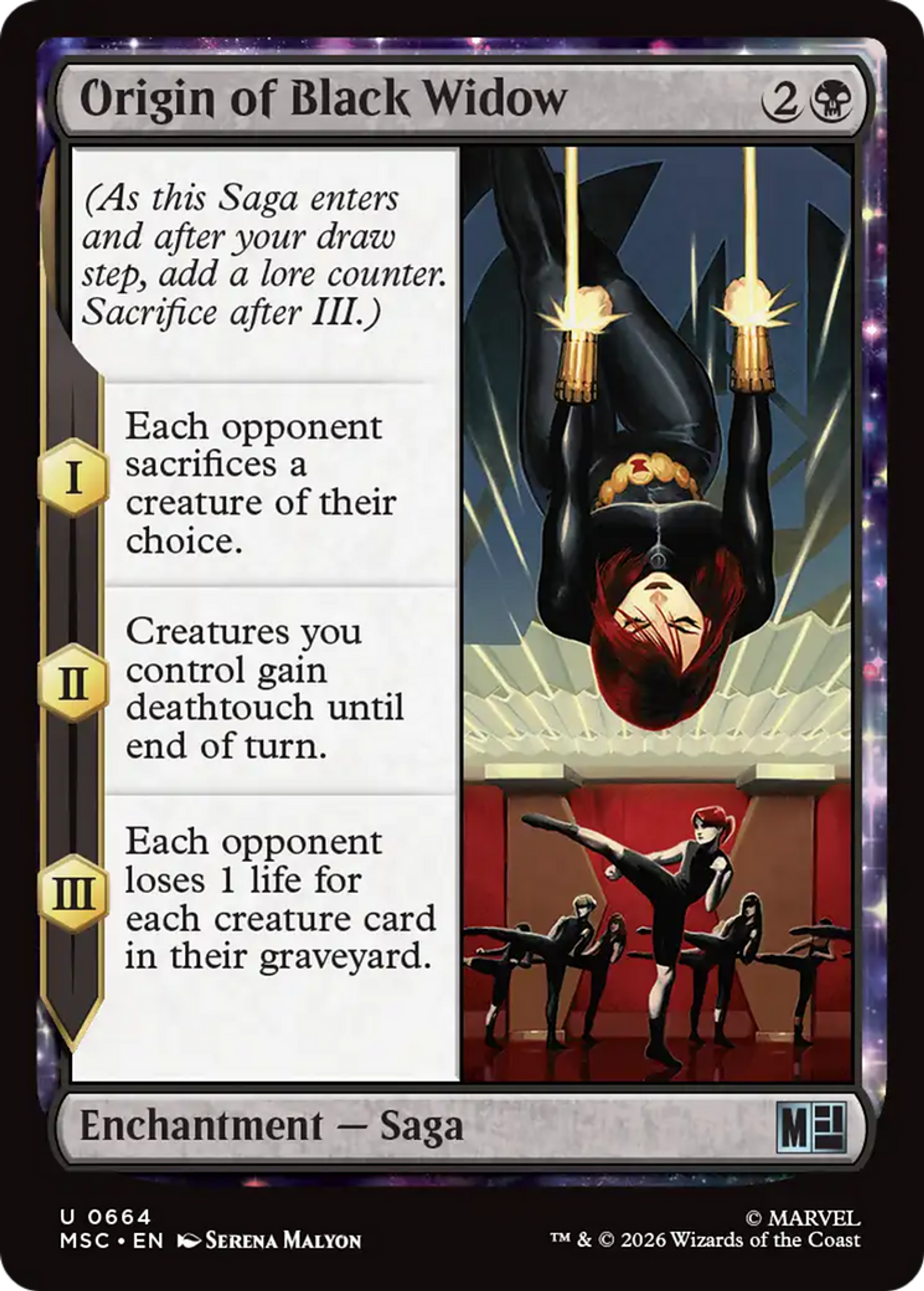 Origin of Black Widow — Marvel Super Heroes Commander — Magic: The Gathering